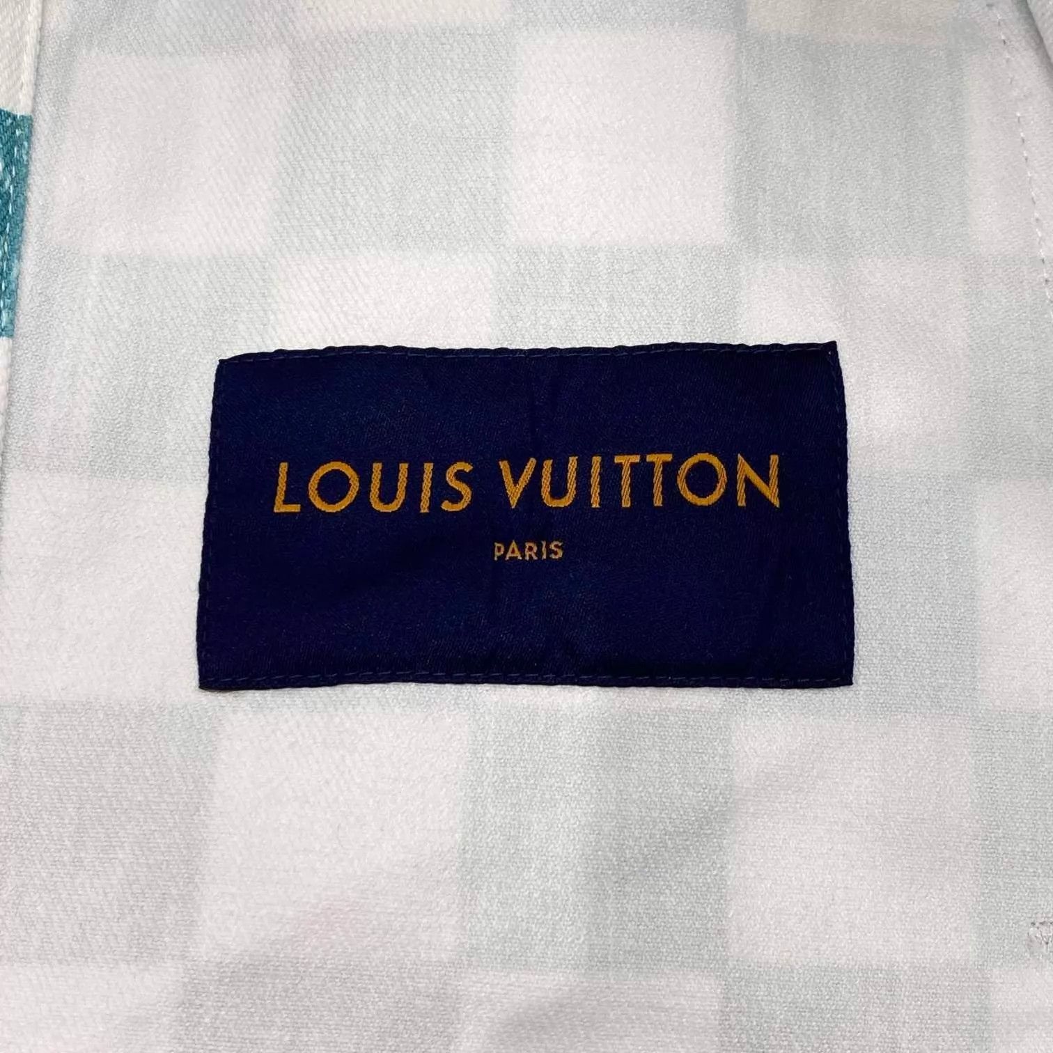 Louis Vuitton Blue Checkered Denim Jacket - Size L Size US L / EU 52-54 / 3 - 4 Thumbnail