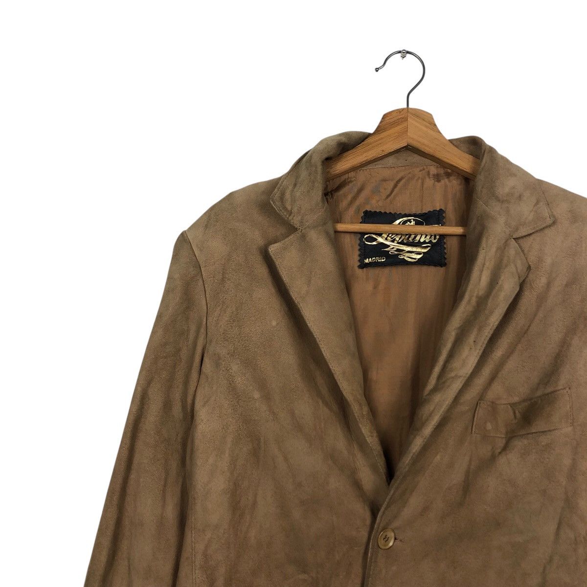 Japanese Brand 📌Vintage Genuine Leather Jacket Lepanzo Madrid Issey Miyake Size US M / EU 48-50 / 2 - 8 Thumbnail