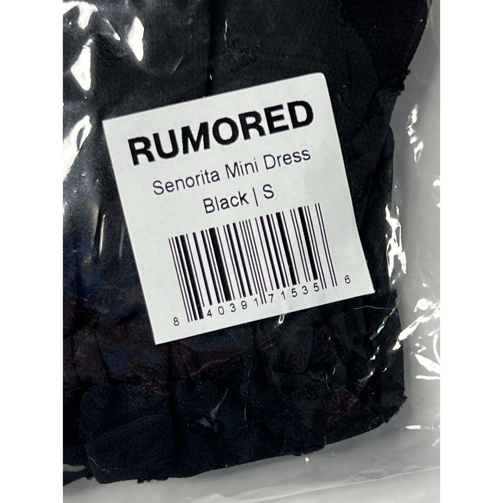 Other Rumored Senorita Mini Dress SMALL Black Ruffles NWT Flirty Size S / US 4 / IT 40 - 7 Thumbnail