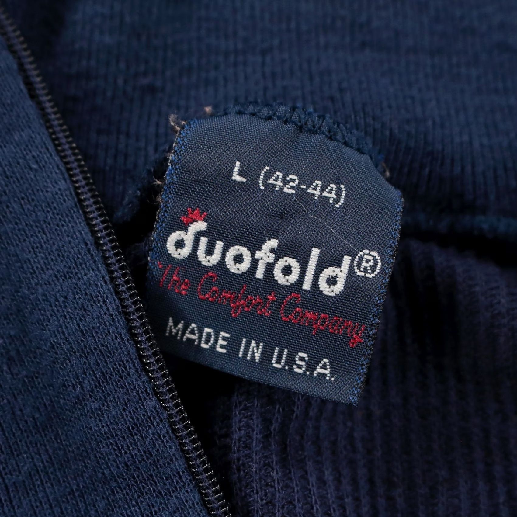Layer 8 VINTAGE Duofold Shirt L Blue vtg usa made base layer active wear zip 80s 90s Size US L / EU 52-54 / 3 - 4 Thumbnail