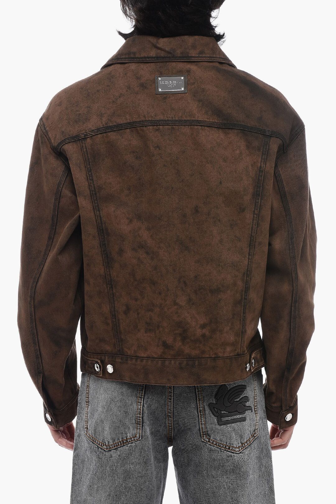 Dolce & Gabbana o1y0125 Denim Jacket in Brown Size US M / EU 48-50 / 2 - 2 Thumbnail
