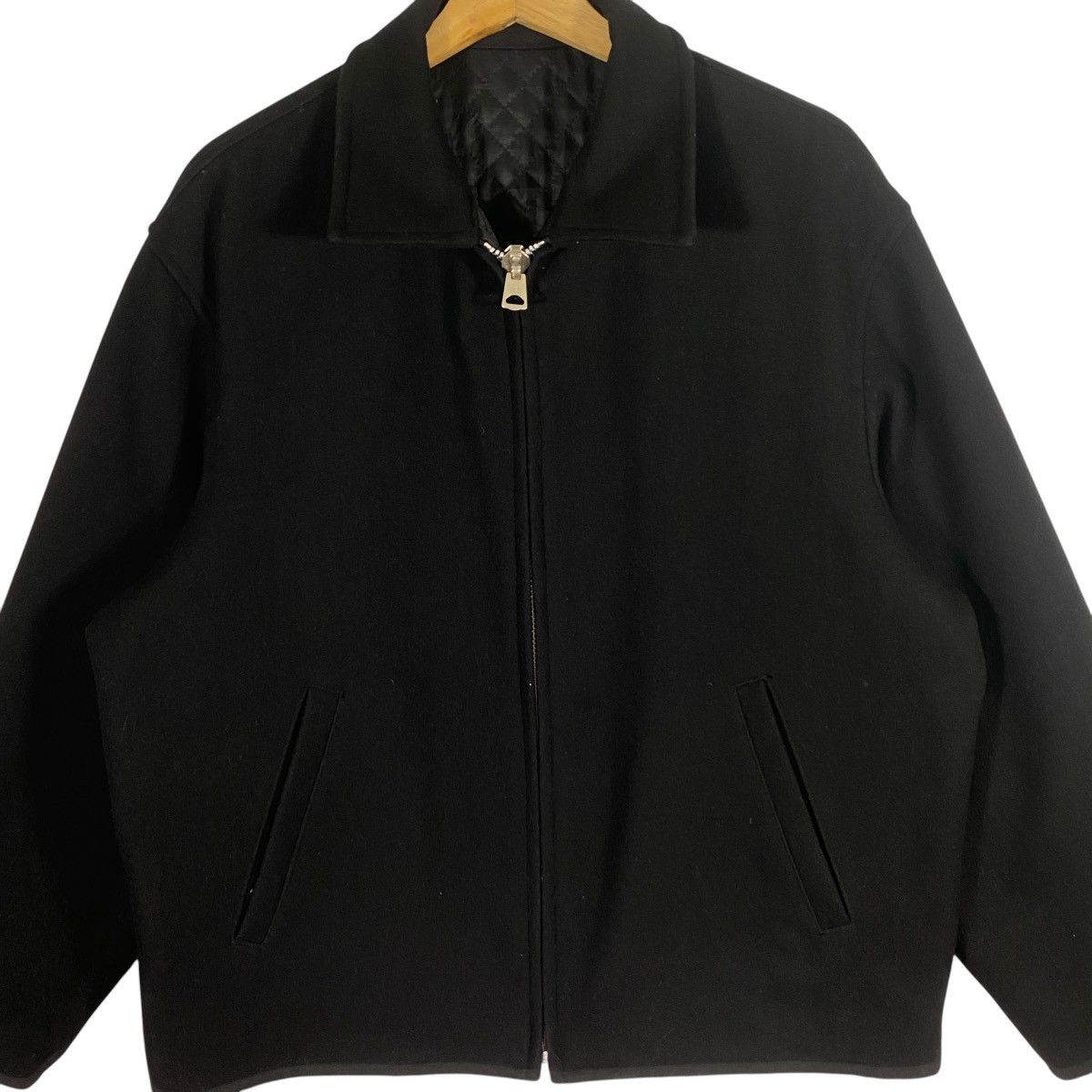 Vintage × Y's for Men × Yohji Yamamoto Vintage Ys For Men Yohji Yamamoto Reversible Wool Zipper Size US L / EU 52-54 / 3 - 5 Thumbnail