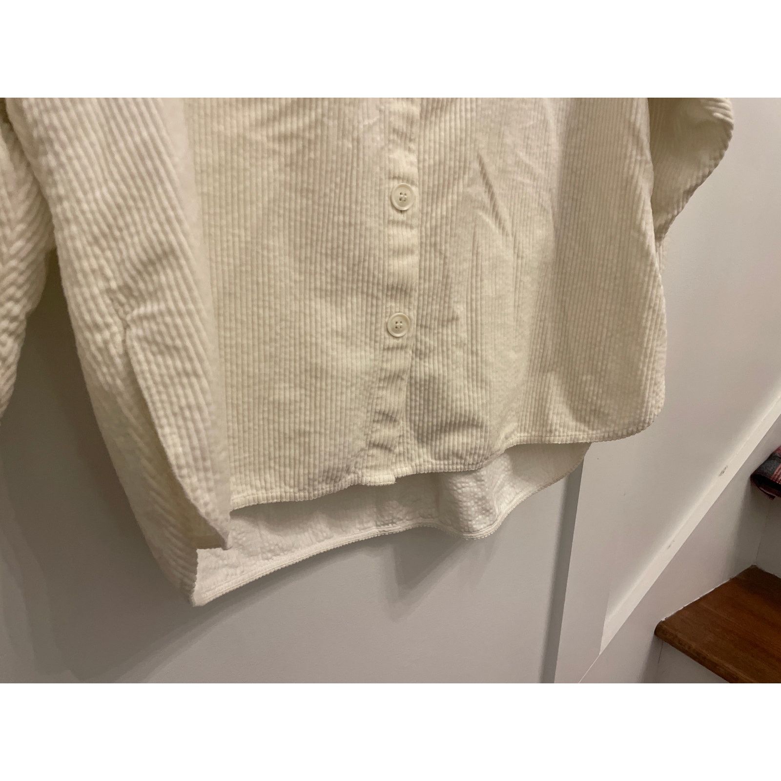 & Other Stories & Other Stories Cream Corduroy Pleated Shoulder Shacket,sz 2 Size XS / US 0-2 / IT 36-38 - 7 Thumbnail