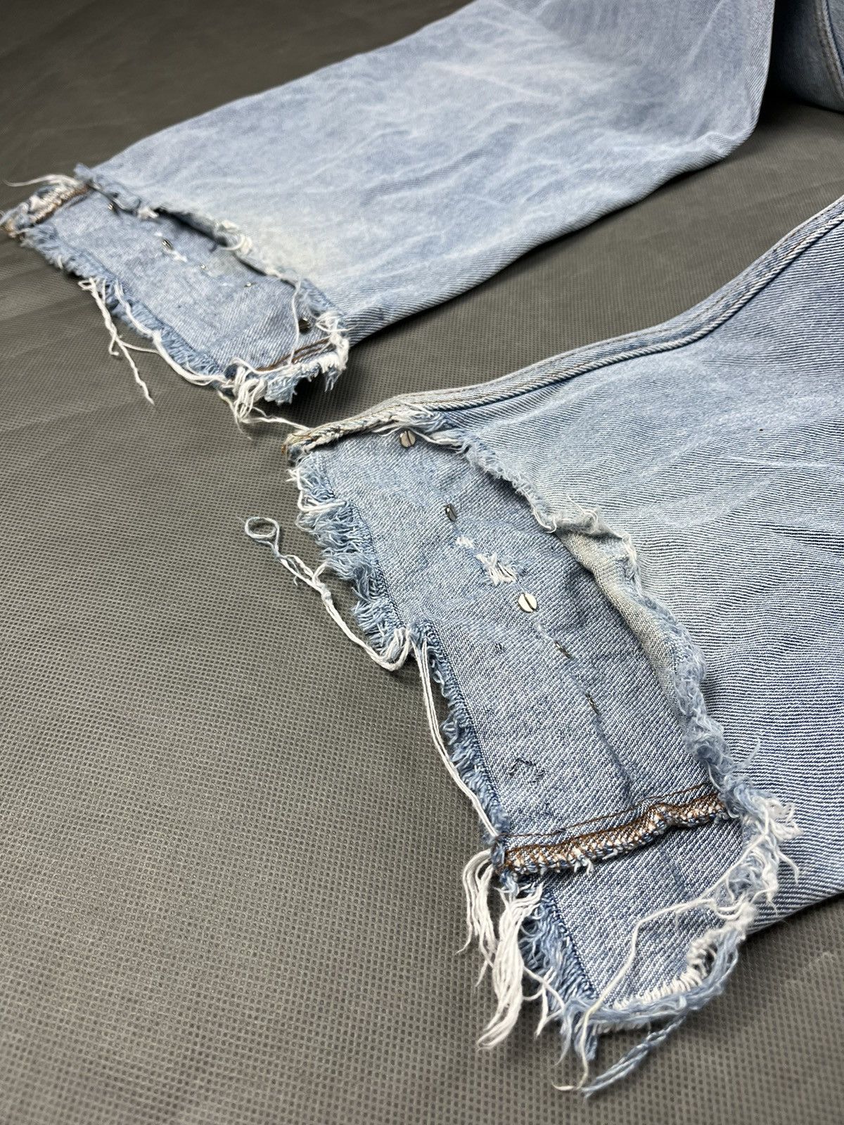 Handmade Custom transformer distressed cargo jeans pants+shorts grung Size US 36 / EU 52 - 11 Thumbnail