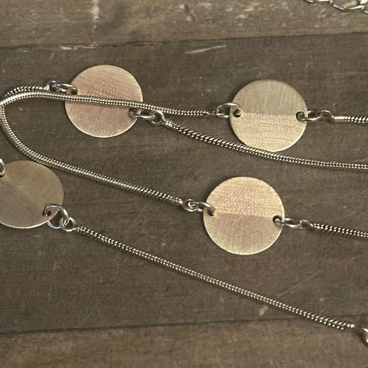 Other Long gold tone station disc necklace Size ONE SIZE - 3 Thumbnail