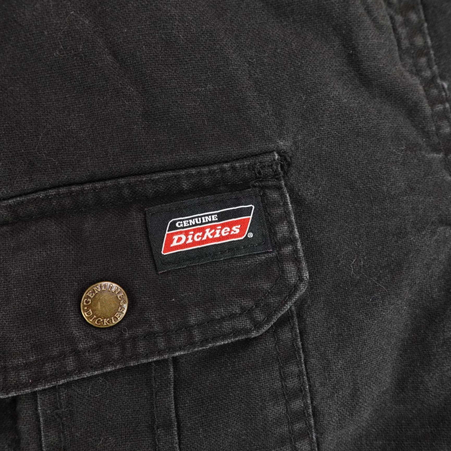 Dickies Dickies Jacket Mens XL Black Quilt Lined Hooded Chore Work Coat Zip Snap Hoodie Shirt Size US XL / EU 56 / 4 - 4 Thumbnail