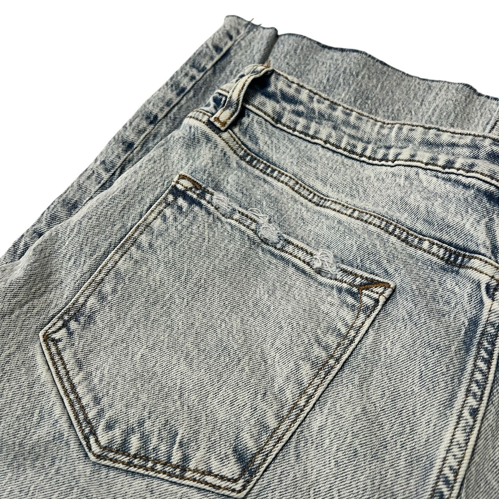 Other Miley Pop Crop Bootcut Jeans - Raw Hem Edge Zip Fly Button Size 32" / US 10 / IT 46 - 11 Thumbnail