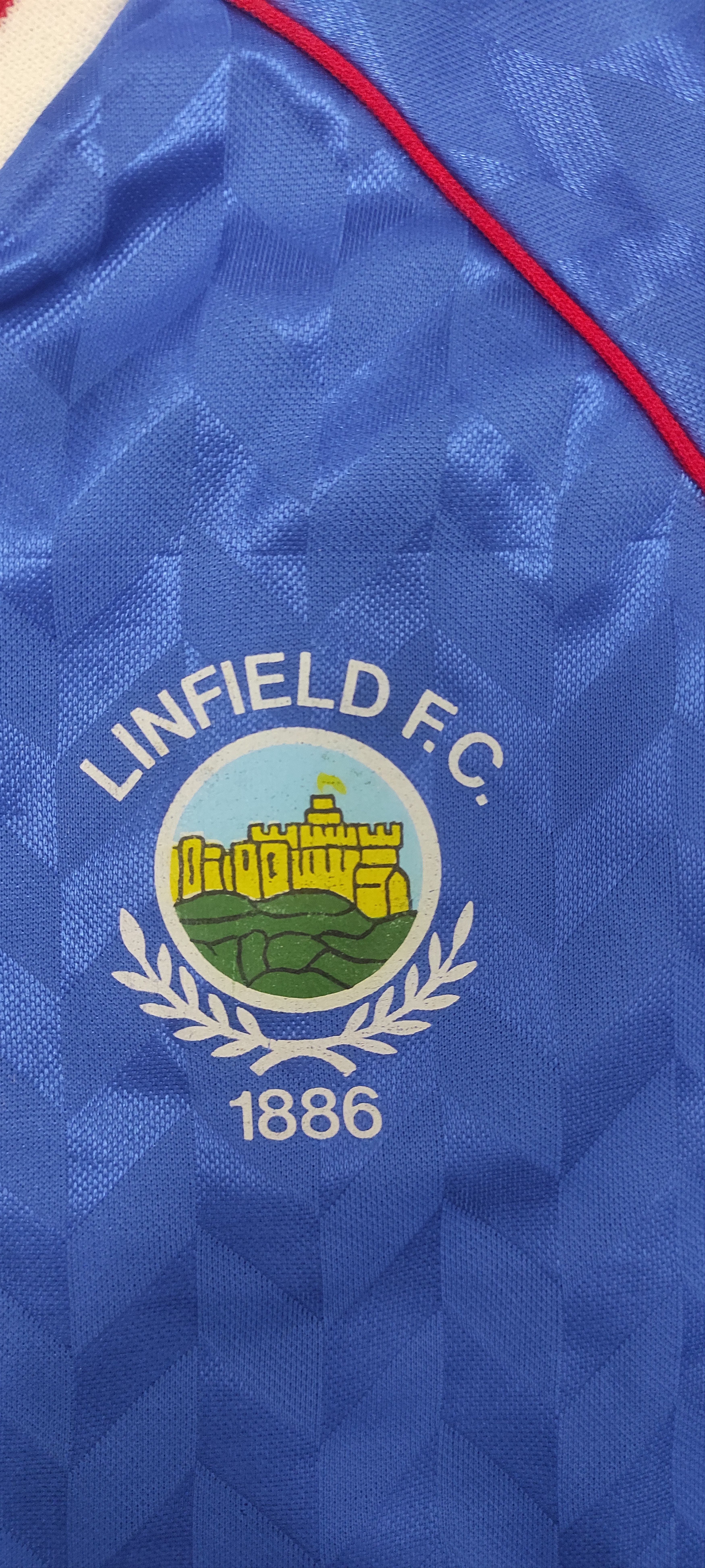 Hummel Linfield Home football shirt 1987 - 1989 Rare Vintage Size US M / EU 48-50 / 2 - 2 Thumbnail