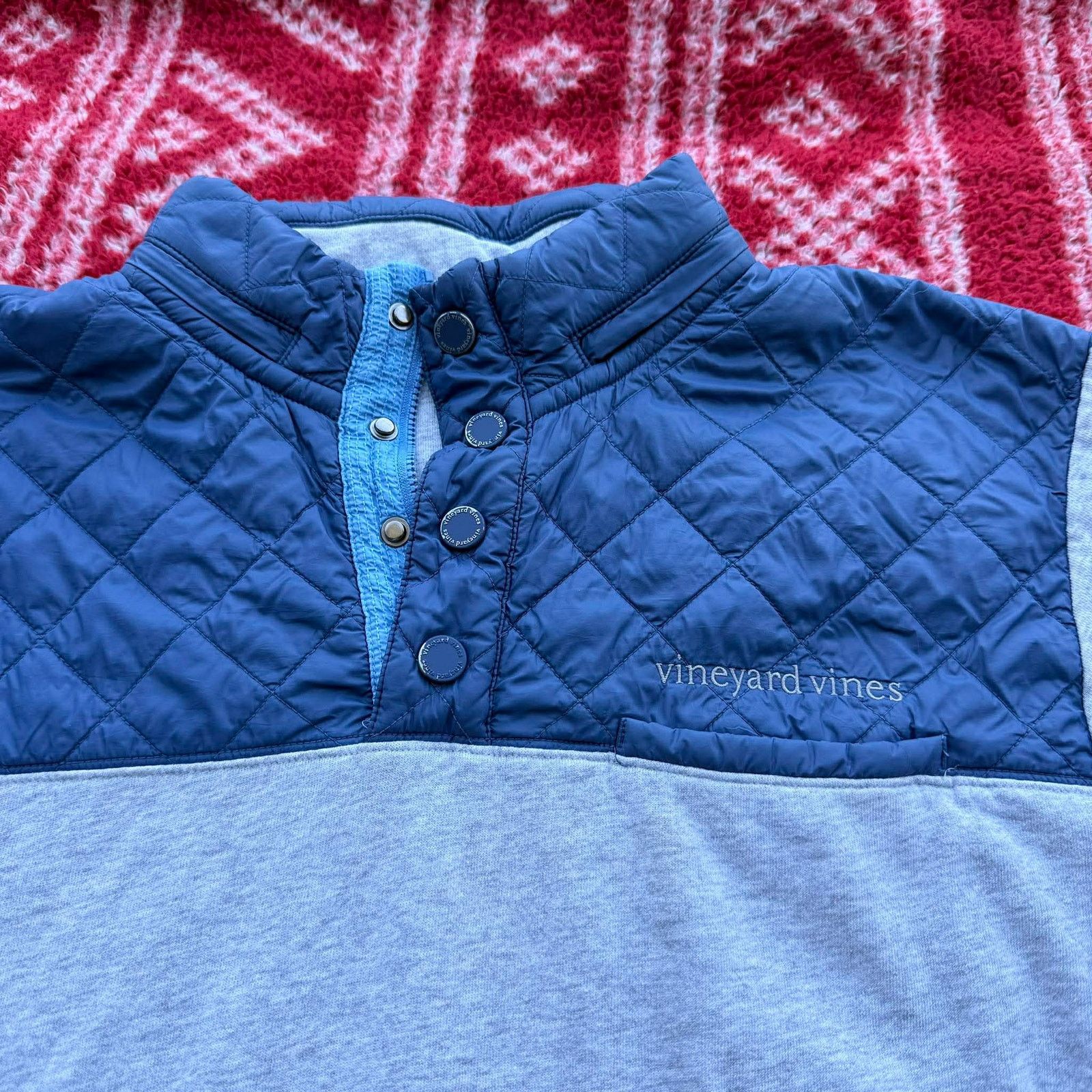 Vineyard Vines Vineyard Vines Shep Shirt Mens Large Gray Performance Snap Size US L / EU 52-54 / 3 - 9 Thumbnail
