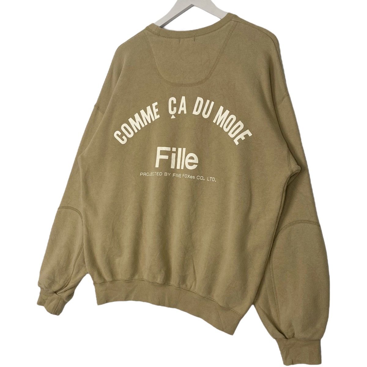 Vintage Vintage 90s Comme Ca Du Mode Crewneck Sweatshirt Beige SizeL Size US L / EU 52-54 / 3 - 2 Thumbnail