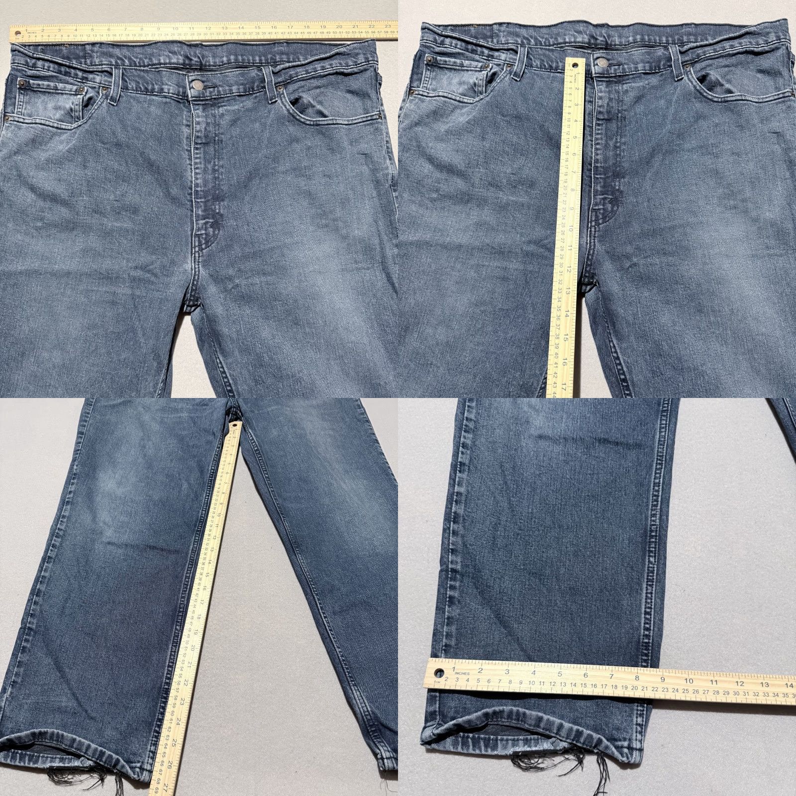 Levi's Levi’s Jeans Men Blue Denim Pockets High Rise Classic Straight Zip Fly - 46x30 Size US 30 / EU 46 - 9 Thumbnail