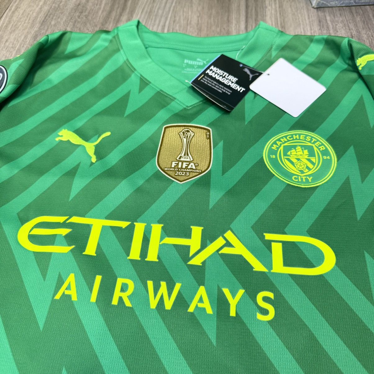Puma Manchester City 23/24 goalkeeper shirt #31 Ederson (Bnwt) Size US L / EU 52-54 / 3 - 3 Thumbnail