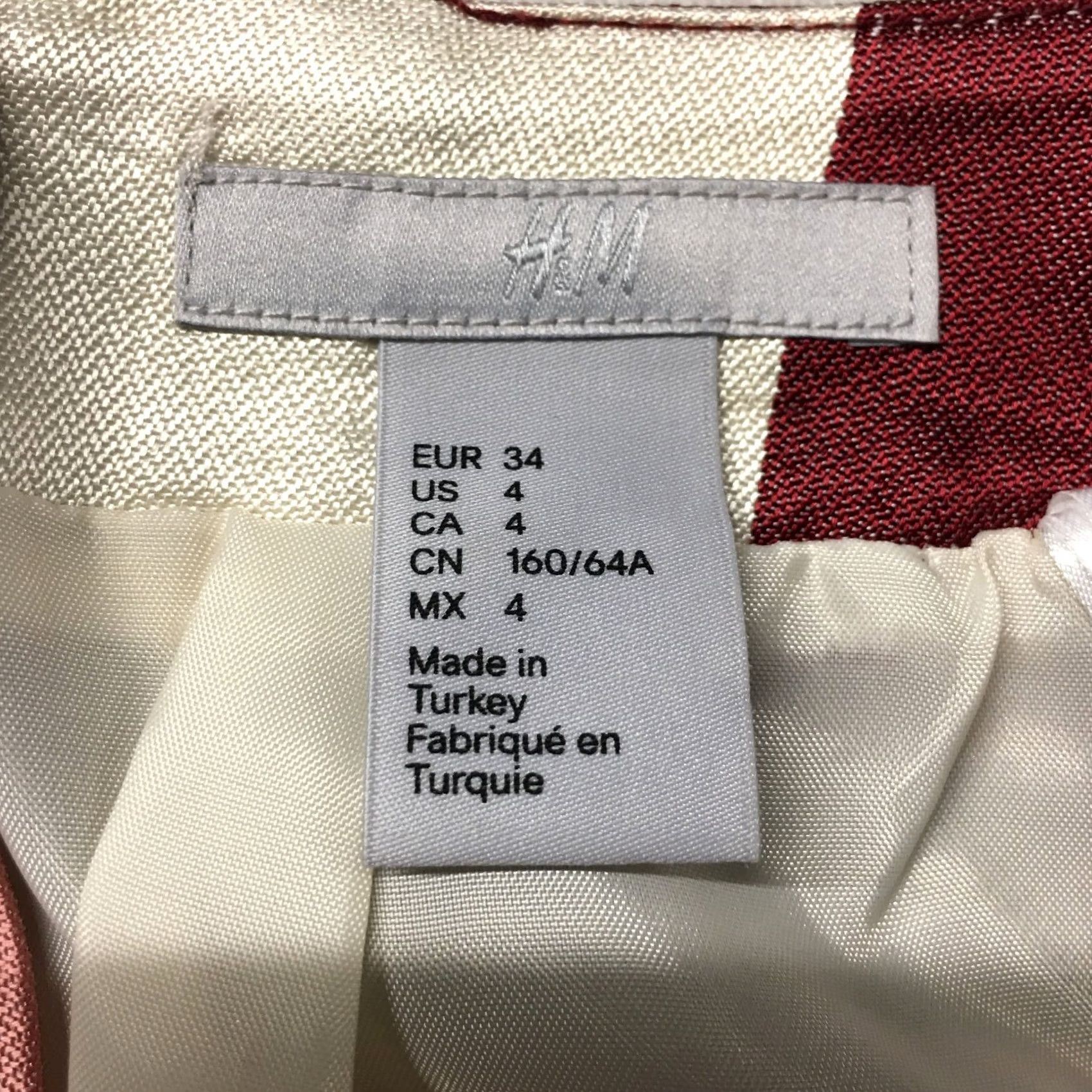 H&M H&M A-Line Skirts Womens 4 Multicolor Striped Flat Front Casual Back Zipper Skirt Womens 4 Multicolor Striped Flat Front Casual Back Zipper Size 27" / US 4 / IT 40 - 6 Thumbnail