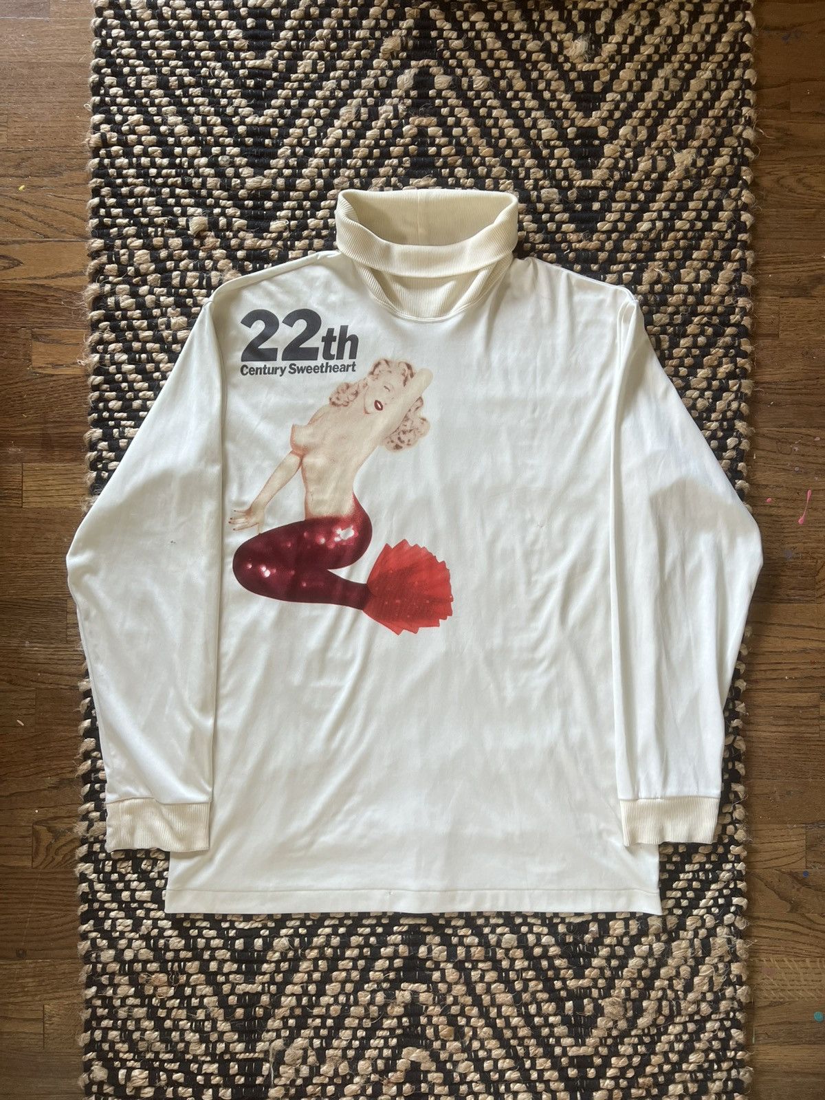 Yohji Yamamoto Yohji Yamamoto Pour Homme *Sample* AW91 Mermaid Turtleneck Size US M / EU 48-50 / 2 - 1 Thumbnail