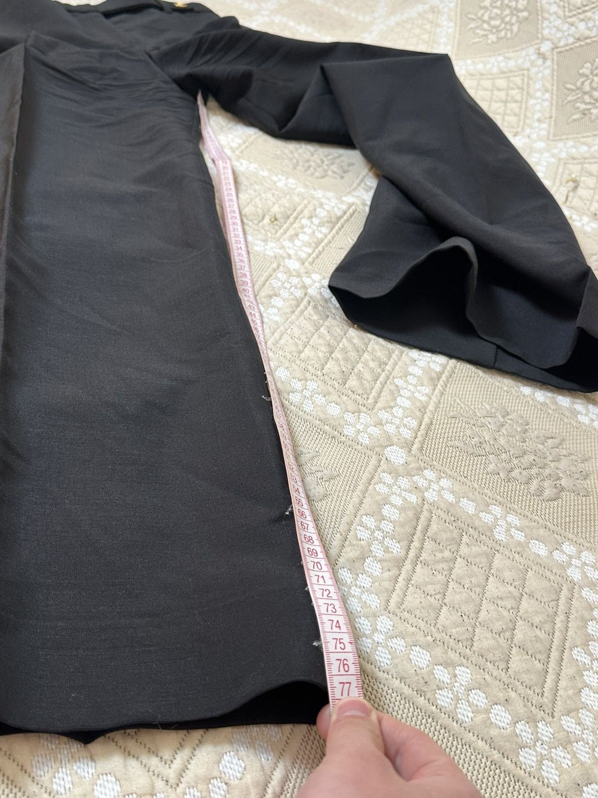 Versace 🔥 VERSACE Wide Leg Wool Blend Black Pants Trousers Size 26" / US 2 / IT 38 - 15 Thumbnail