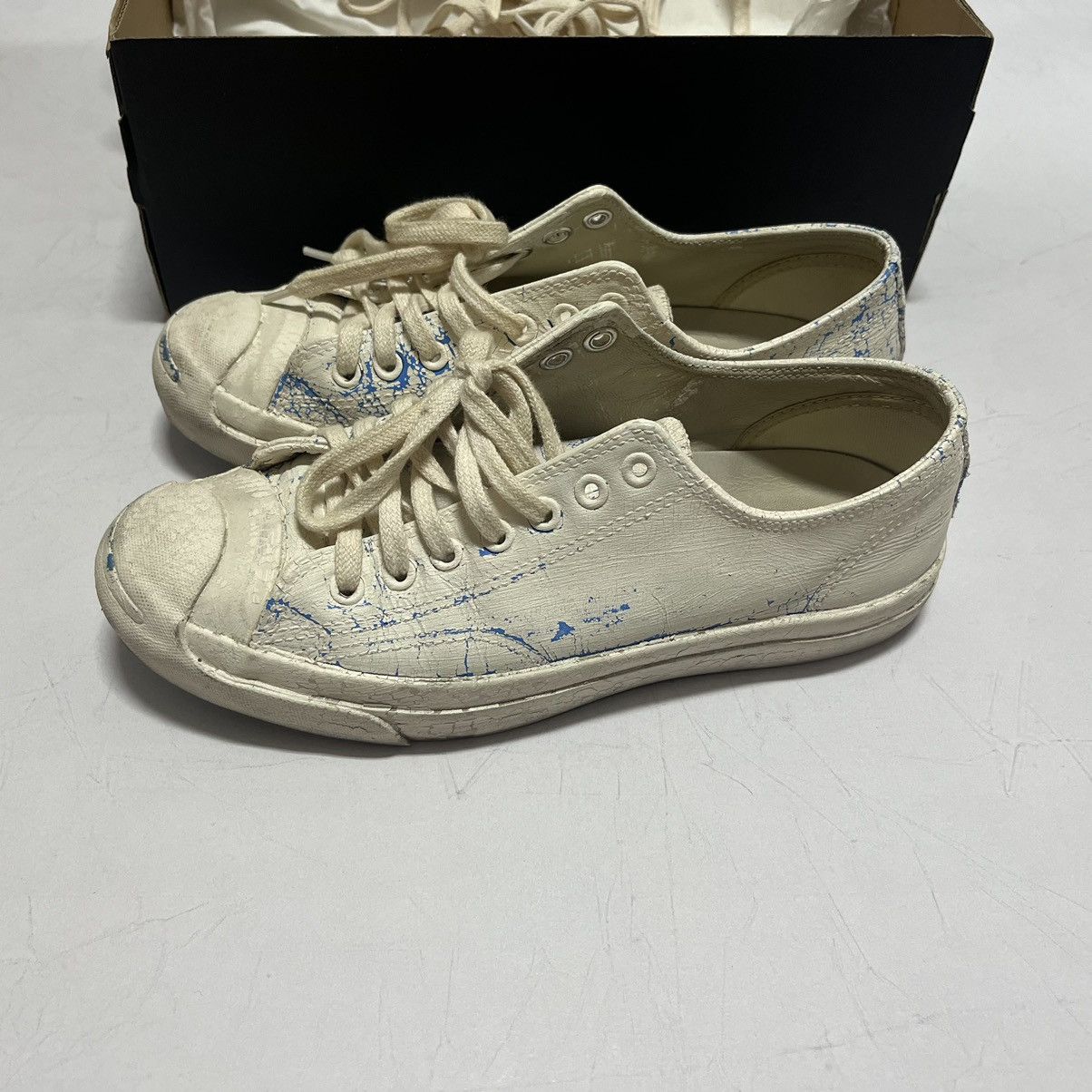 Converse Crack Painted Margiela jack purcell Grailed