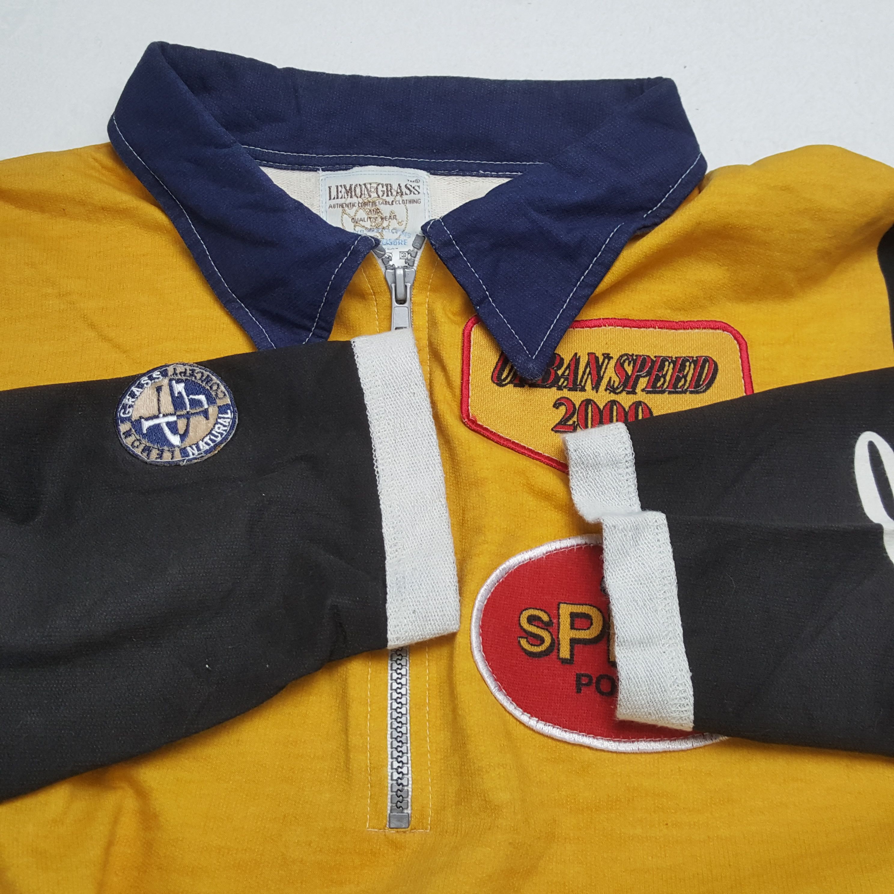 Vintage Vintage LEMON GRASS American Streetwear Racing Sweatshirt Size US XL / EU 56 / 4 - 8 Thumbnail
