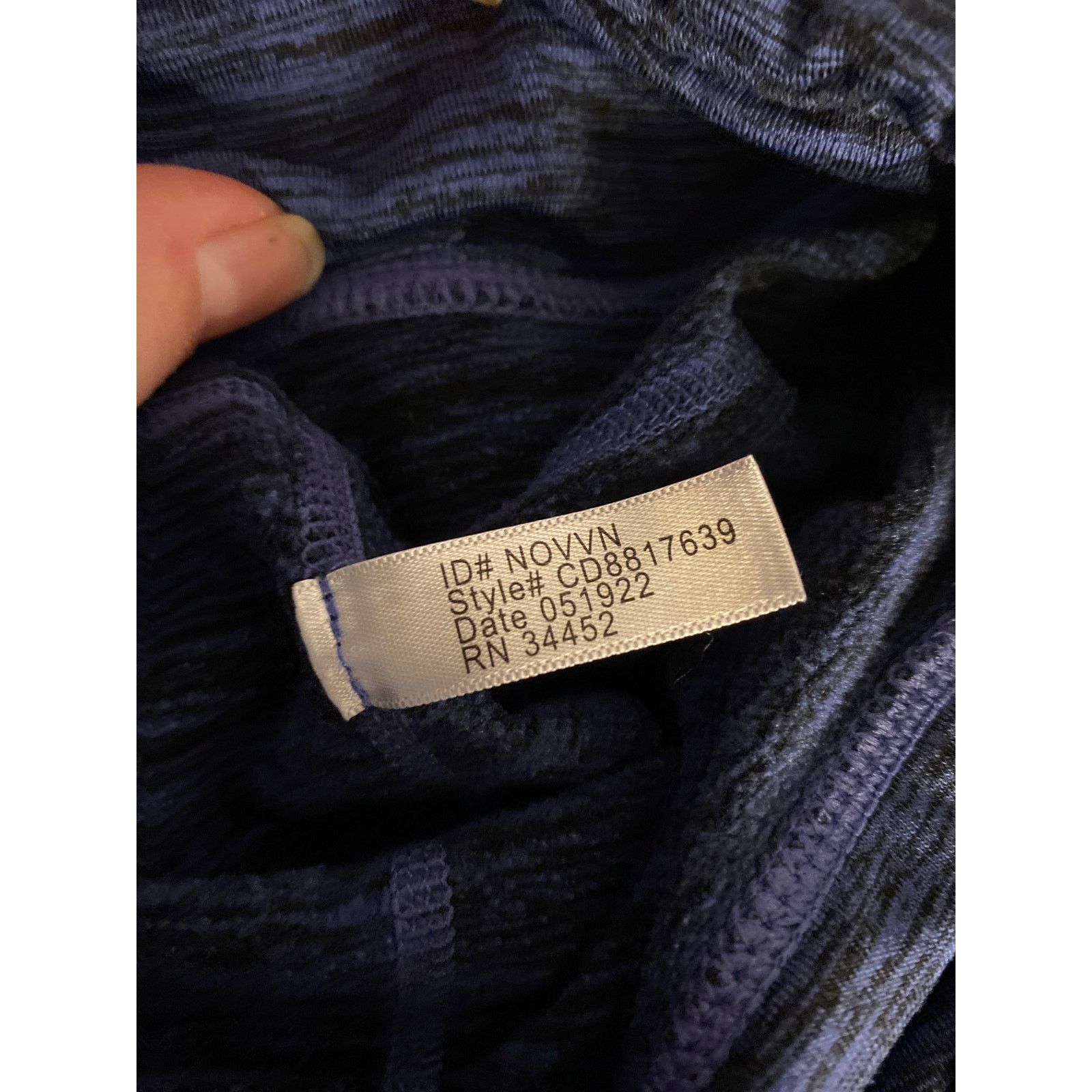 Other Athleisure High Rise Blue Denim Print Leggings XS Yoga Pants Size 22" - 3 Thumbnail