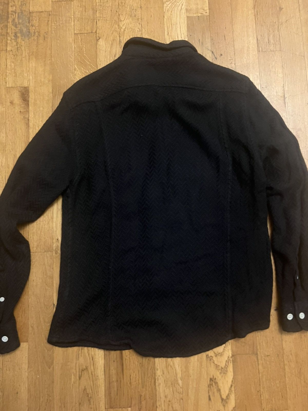 Corridor Corridor Cotton knit textured black longsleeve button up Size US S / EU 44-46 / 1 - 6 Thumbnail