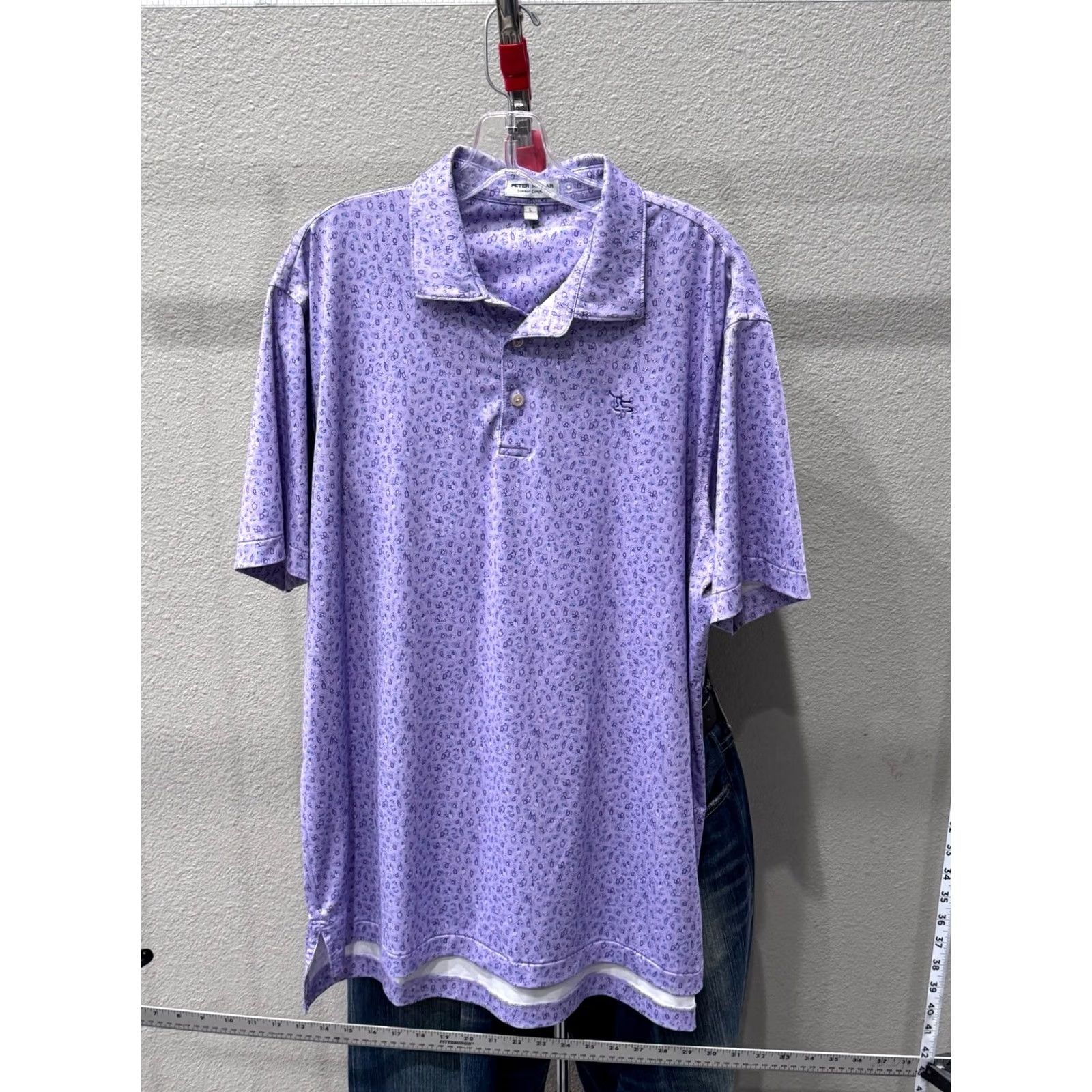 Peter Millar Peter Millar Lavender Embroidered POLO SHIRT Large L Mens Color Multicolor Size US L / EU 52-54 / 3 - 3 Thumbnail
