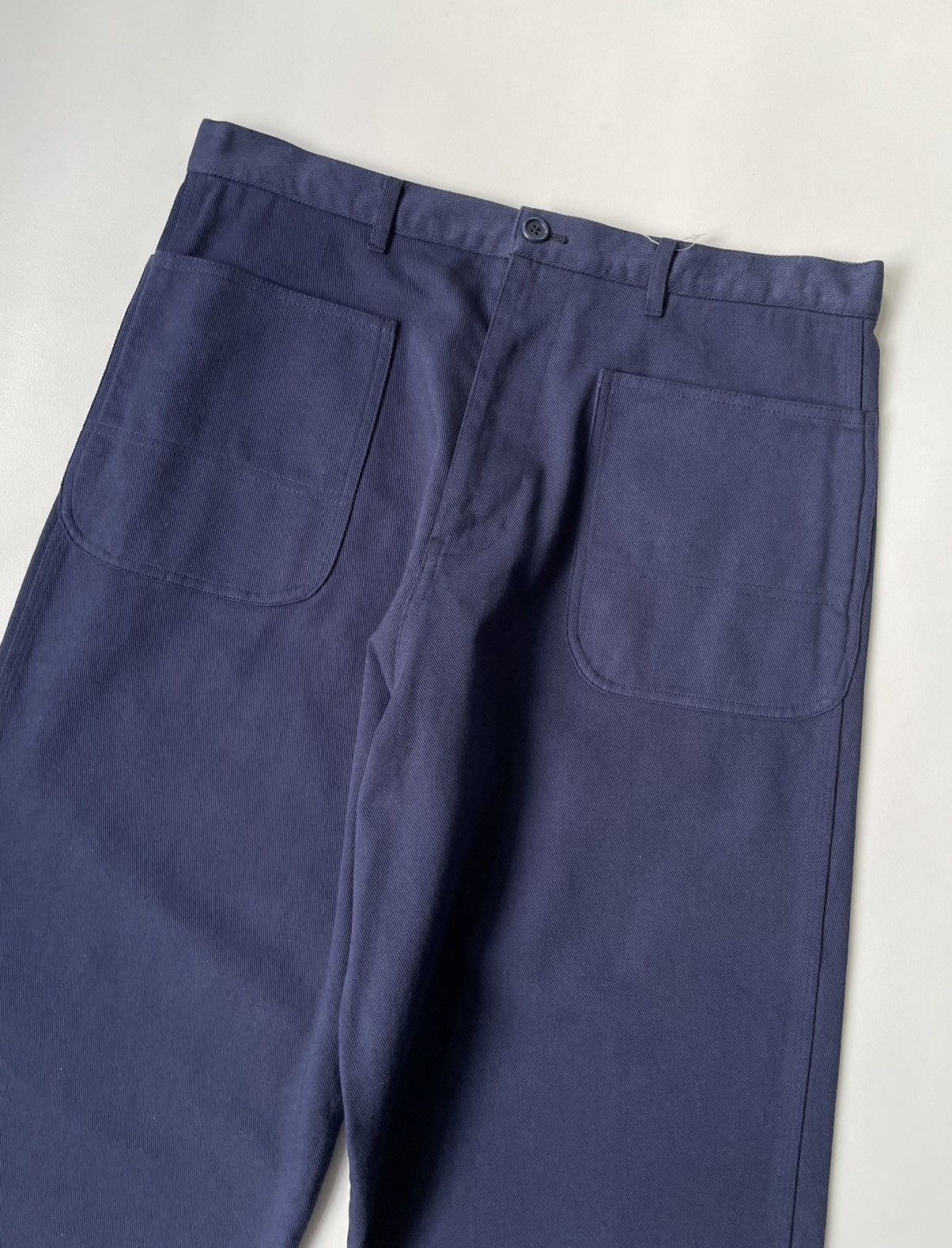 Comme des Garcons Wide Leg Blue Cotton Utility Pants Size US 34 / EU 50 - 5 Thumbnail