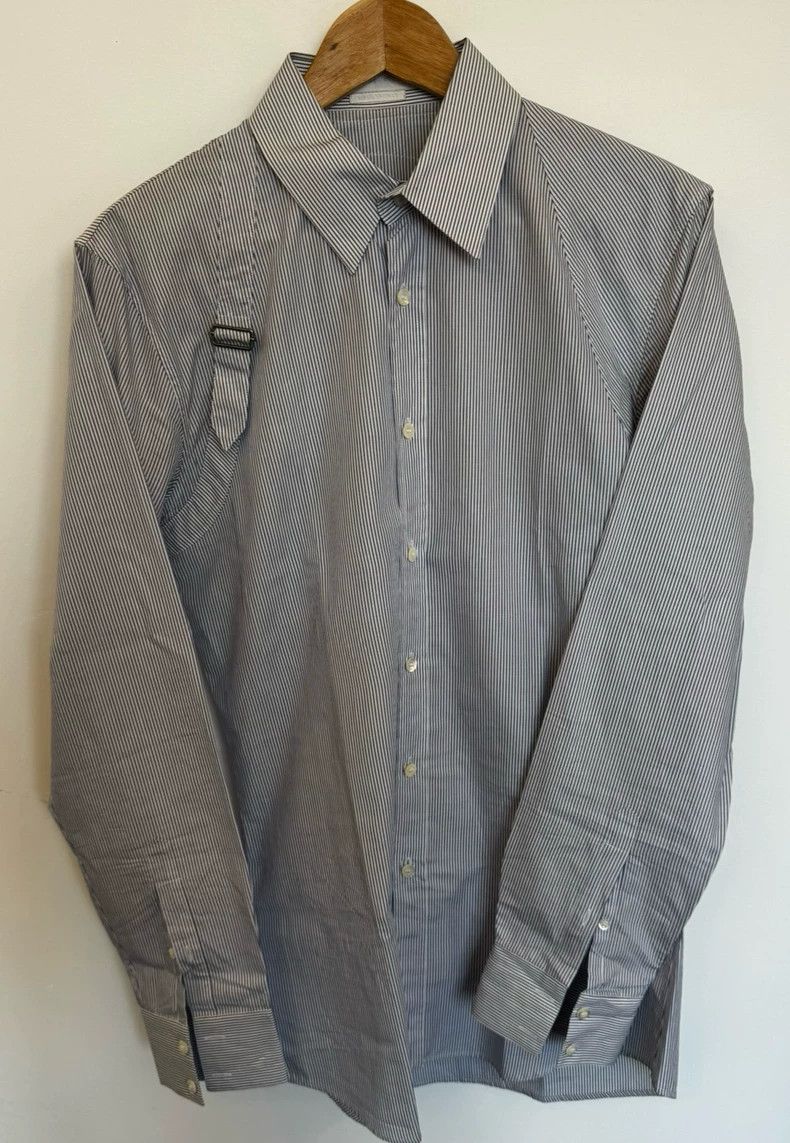 Alexander McQueen Alexander McQUEEN Classic Harness - style shirt with white Size US S / EU 44-46 / 1 - 1 Thumbnail