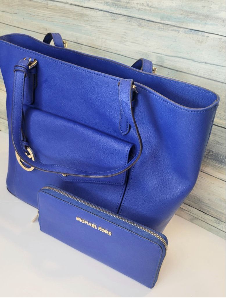 Michael Kors Michael Kors jet set Saffiano leather tote wallet set Size ONE SIZE - 3 Thumbnail