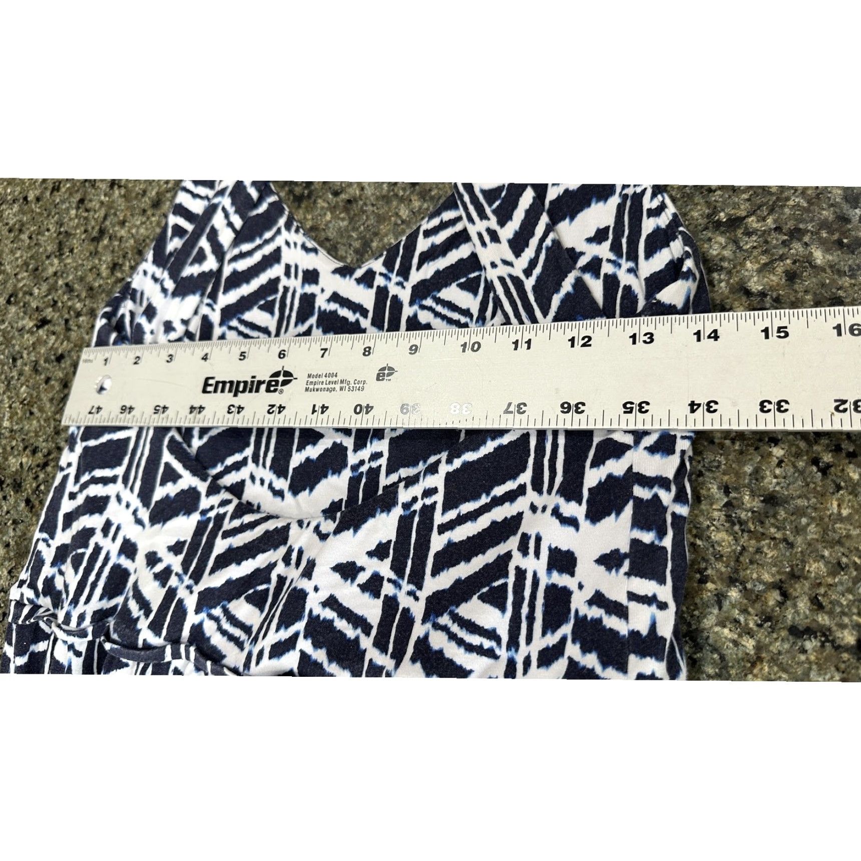 Vintage Tart Maxi Dress Women L Blue White Geometric Print Sleeveless Open Back Geometric Print Maxi Dress Women L Blue White Sleeveless Open Back Size L / US 10 / IT 46 - 7 Thumbnail