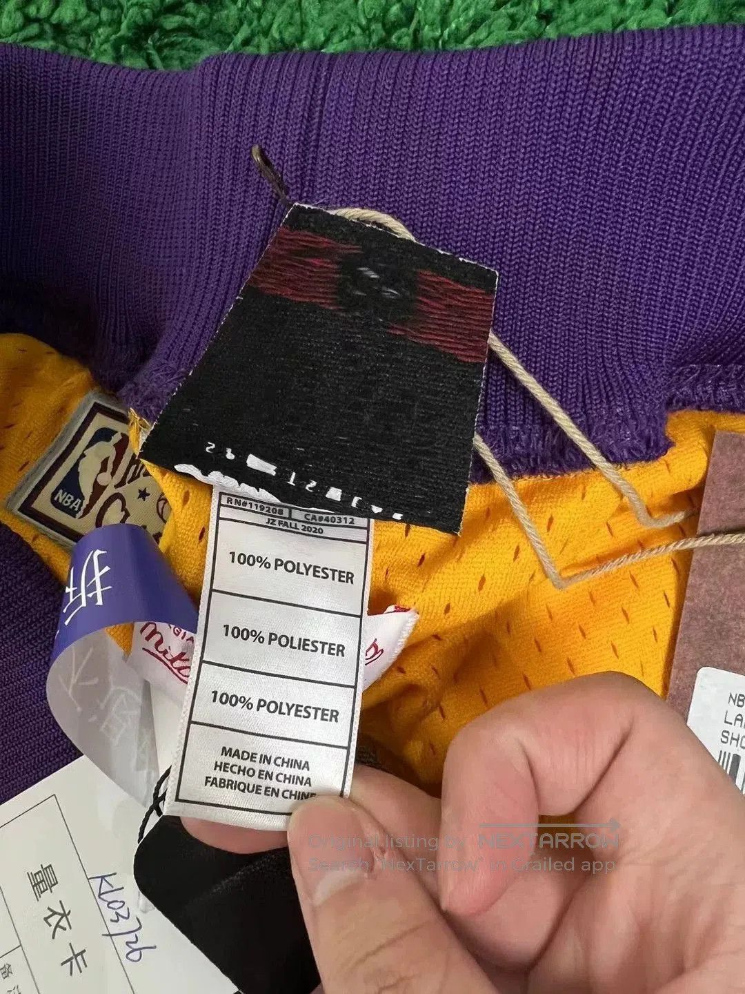Just Don Just Don Lakers Embroidered Logo Shorts. Size US 40 / EU 56 - 7 Thumbnail