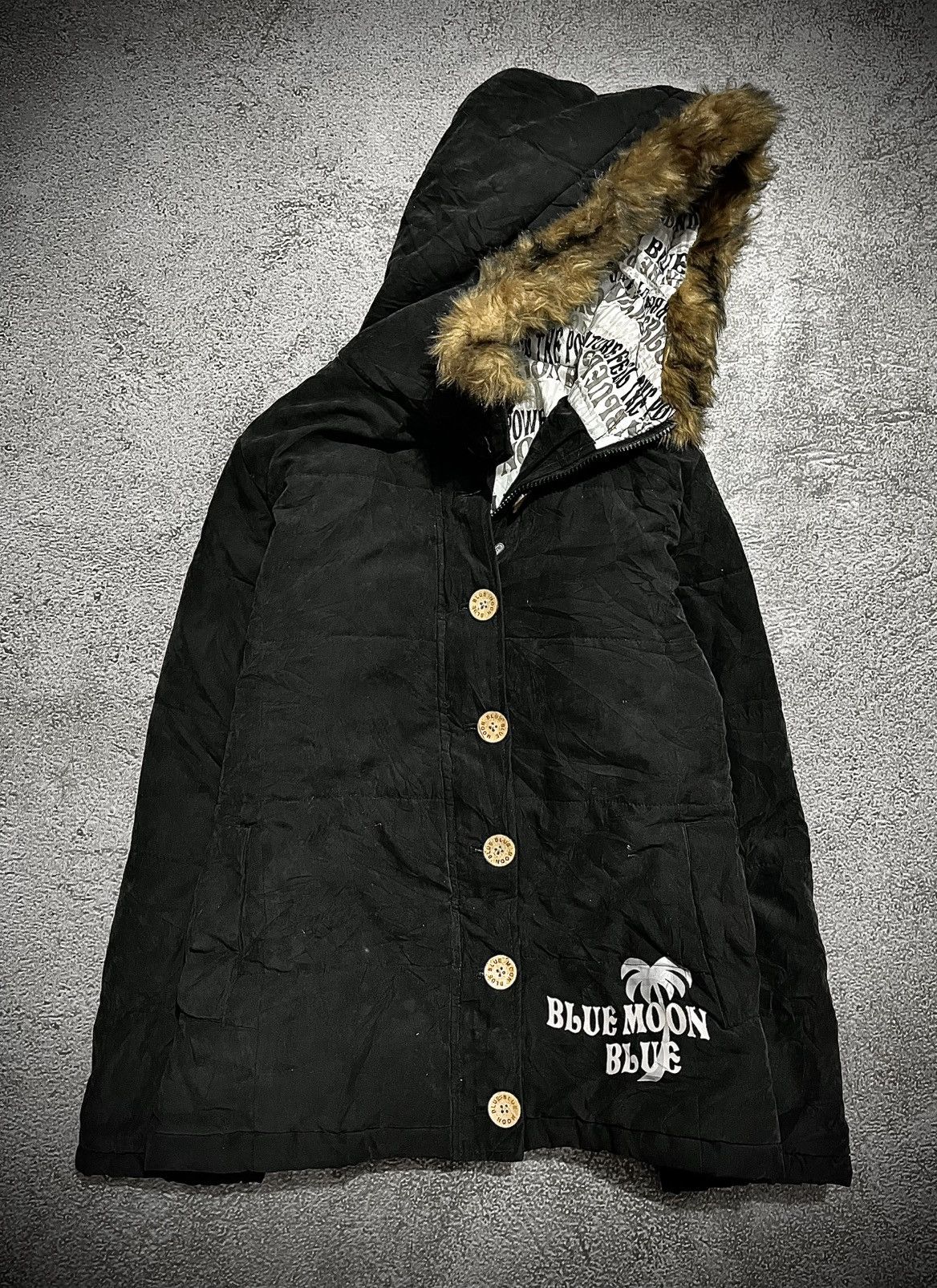 Japanese Brand 2000s BluemoonBlue Suede Fur Jacket Size US M / EU 48-50 / 2 - 2 Thumbnail