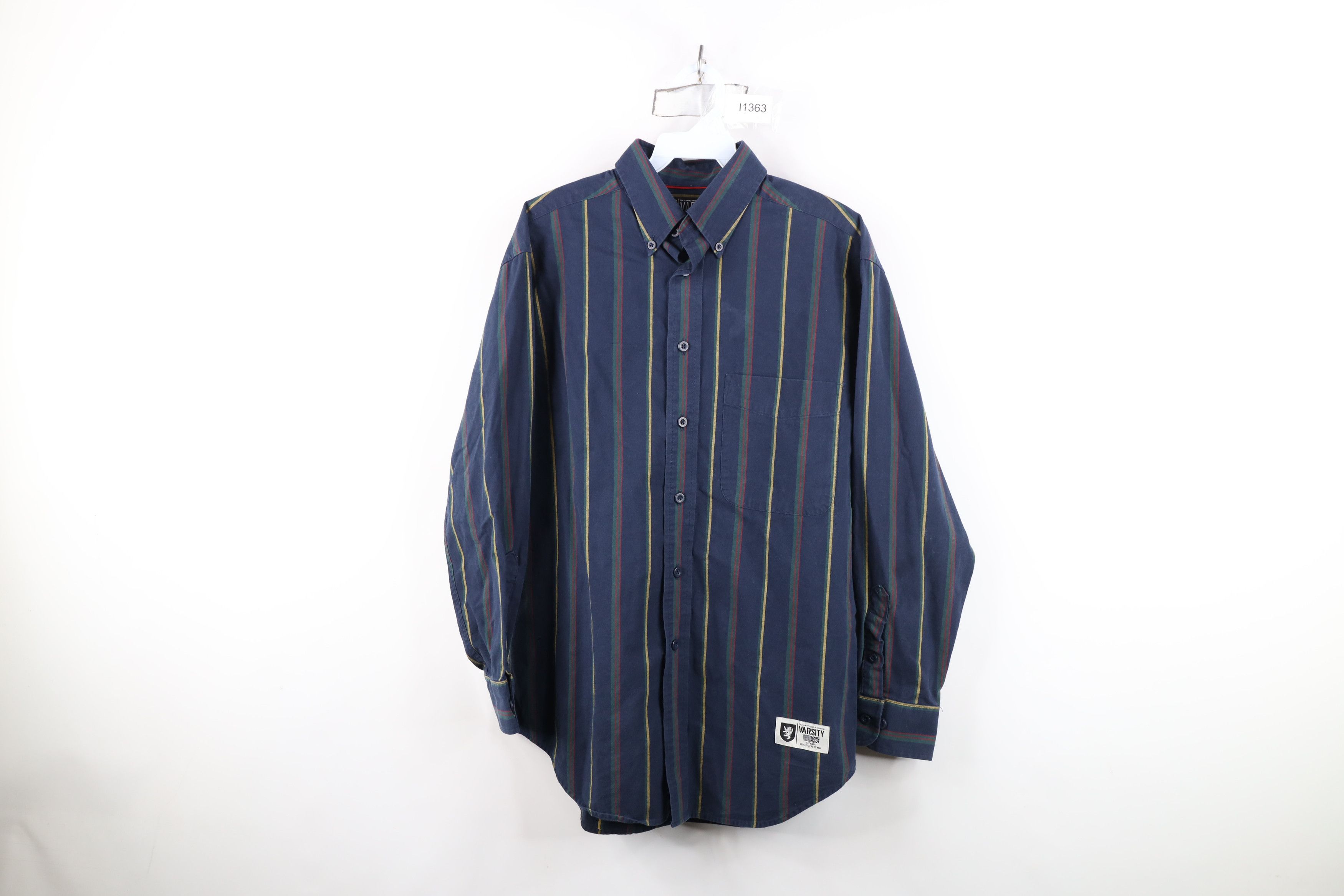 Vintage Vintage 90s Y2K Streetwear Rainbow Striped Button Down Shirt Size US S / EU 44-46 / 1 - 1 Thumbnail