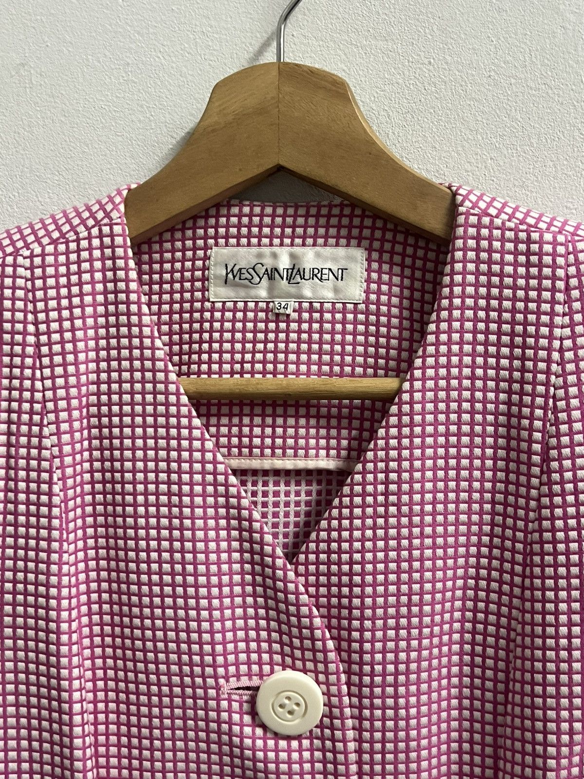 Yves Saint Laurent Yves Saint Laurent Multicolour pink Jacket Size XXS / US 00 / IT 34 - 2 Thumbnail