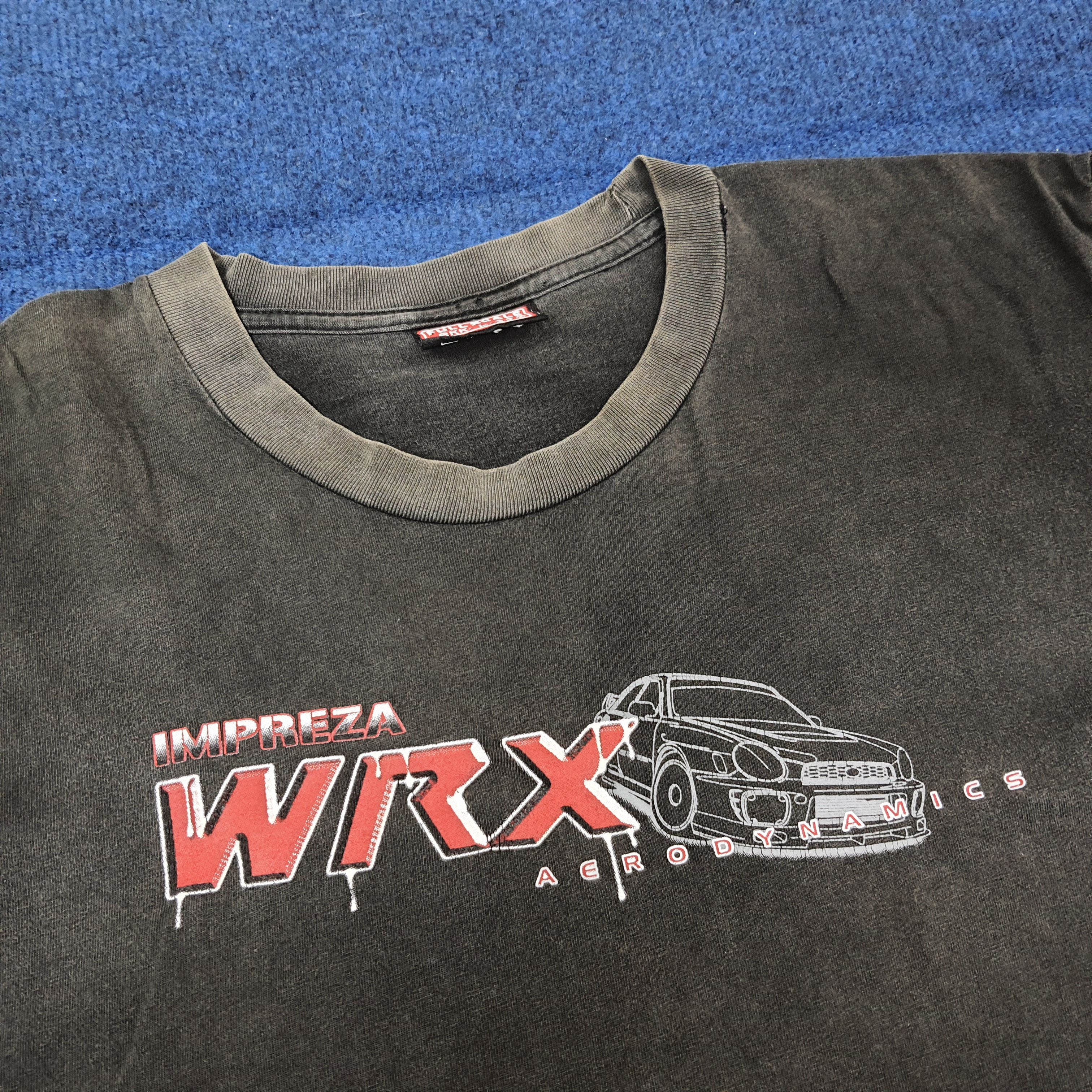 Japanese Brand Vintage WRX Impreza Racing Kaminari USA Tshirt C259N26 Size US L / EU 52-54 / 3 - 4 Thumbnail