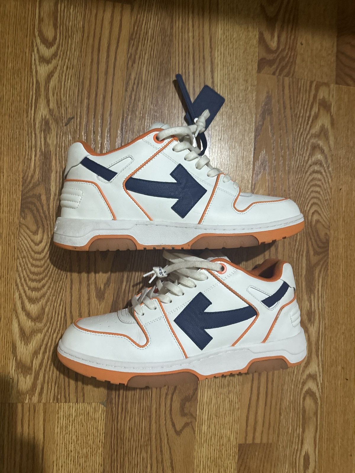 Off-White Out Of Office Outlined Orange Purple Off-White Size US 12 / EU 45 - 4 Thumbnail