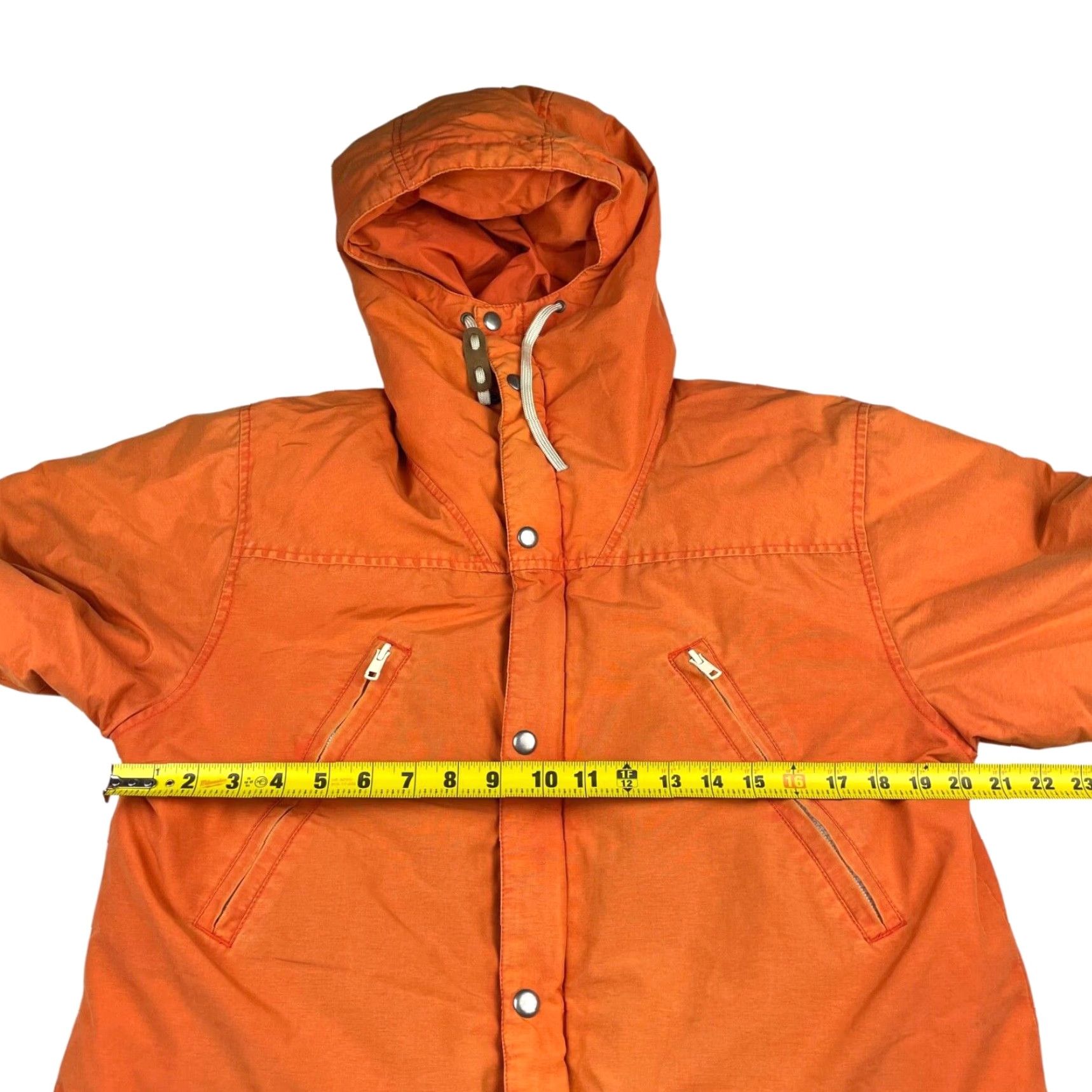 Gant VINTAGE Gant Rugger The Puffer Jacket Orange Nylon Hooded Insulated Lined Zip Snap Full Zip Small Men’s Size US S / EU 44-46 / 1 - 6 Thumbnail