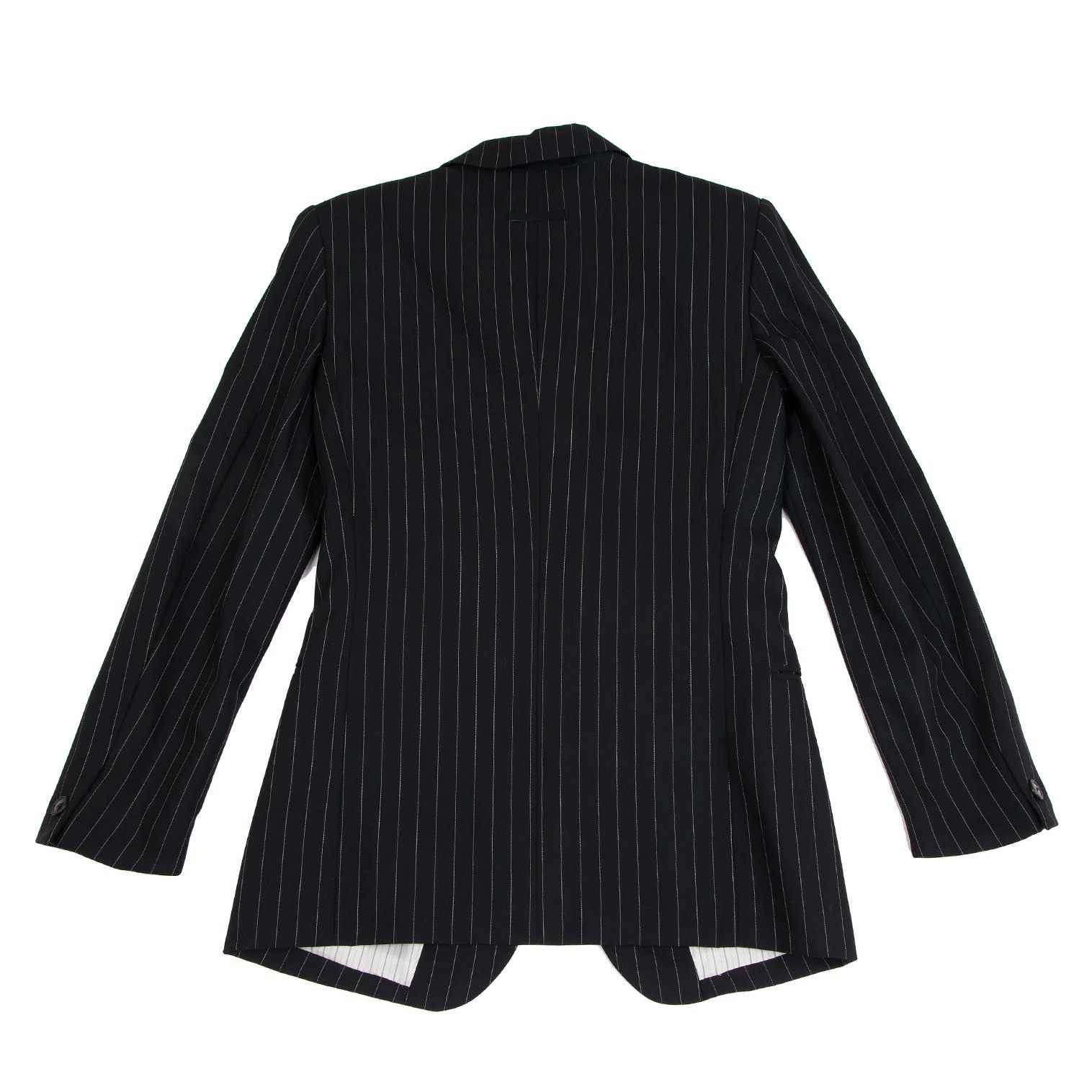 Jean Paul Gaultier Wool Stripe Jacket in Black, Size 48 Size US M / EU 48-50 / 2 - 14 Thumbnail
