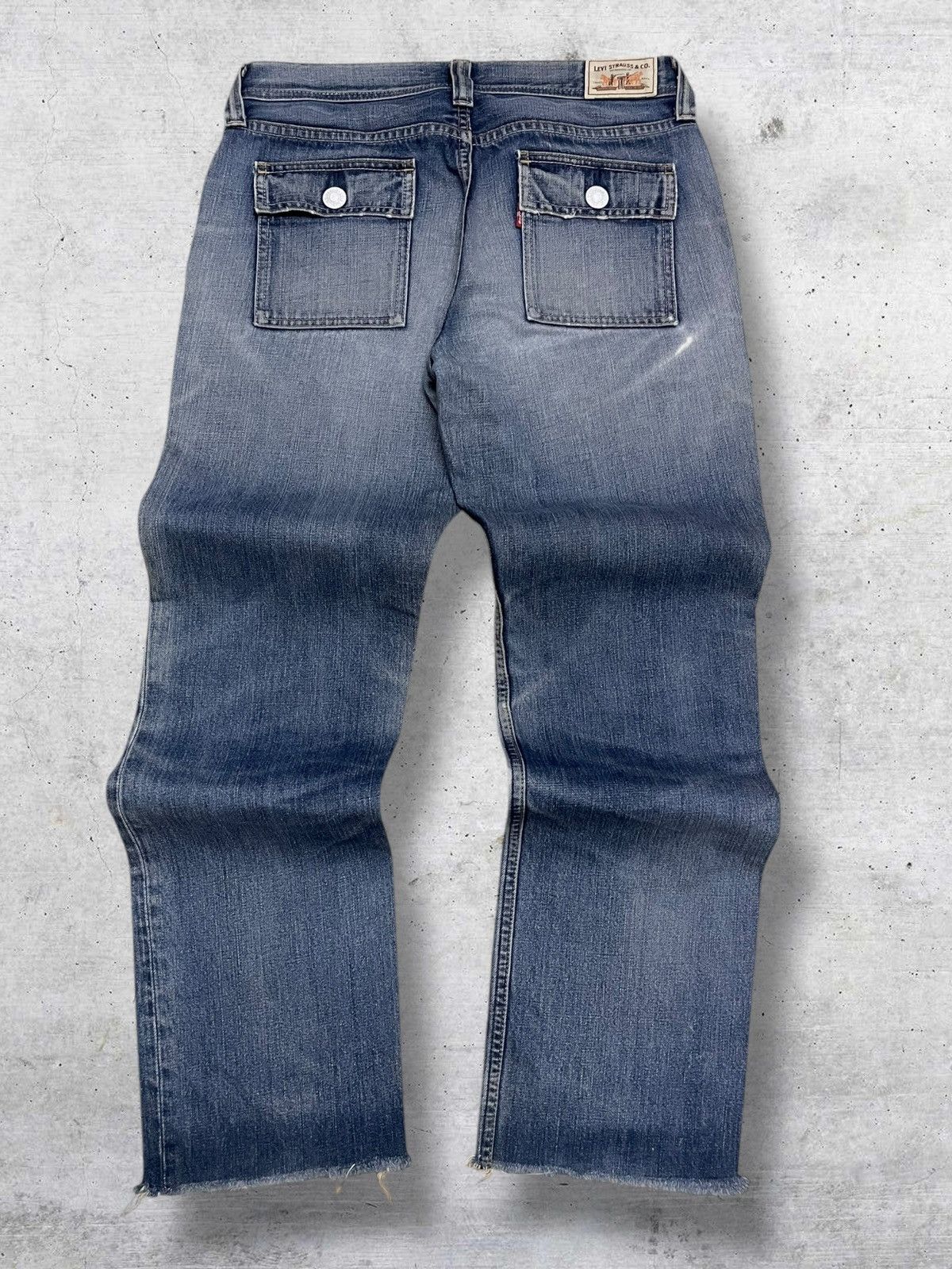 Levi's Vintage Clothing VINTAGE 302 LEVIS 90S DESIGNER BUSHPANT BLUEWASHED DENIM OG Size US 30 / EU 46 - 8 Thumbnail