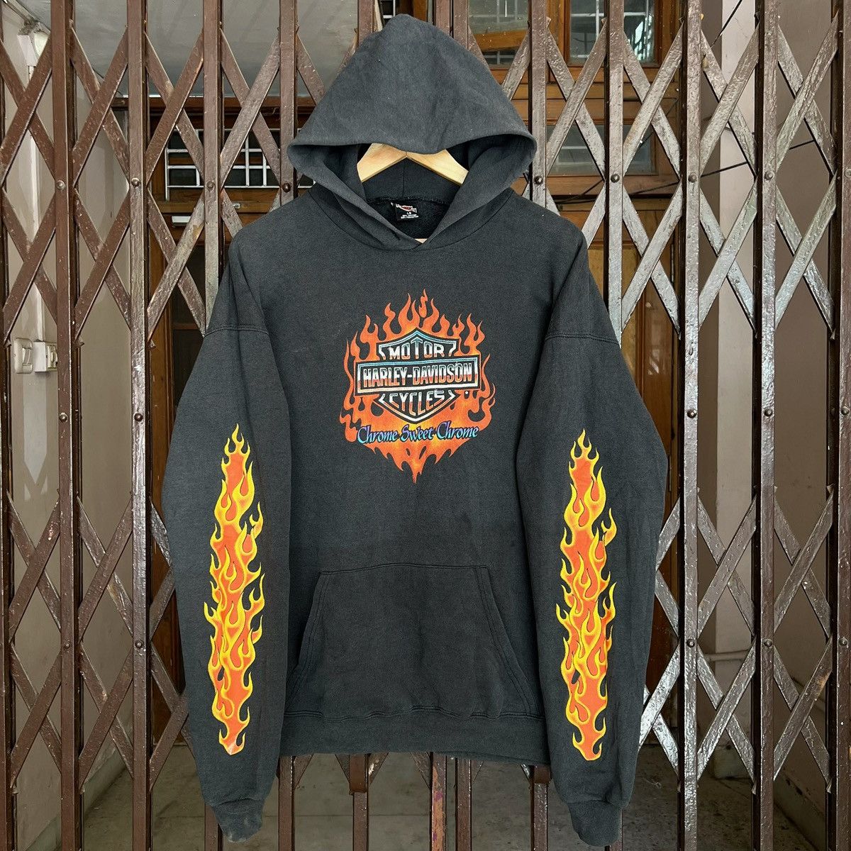 Harley Davidson Harley Davidson Chrome Sweet Chrome Flame Hoodie Size US L / EU 52-54 / 3 - 3 Thumbnail