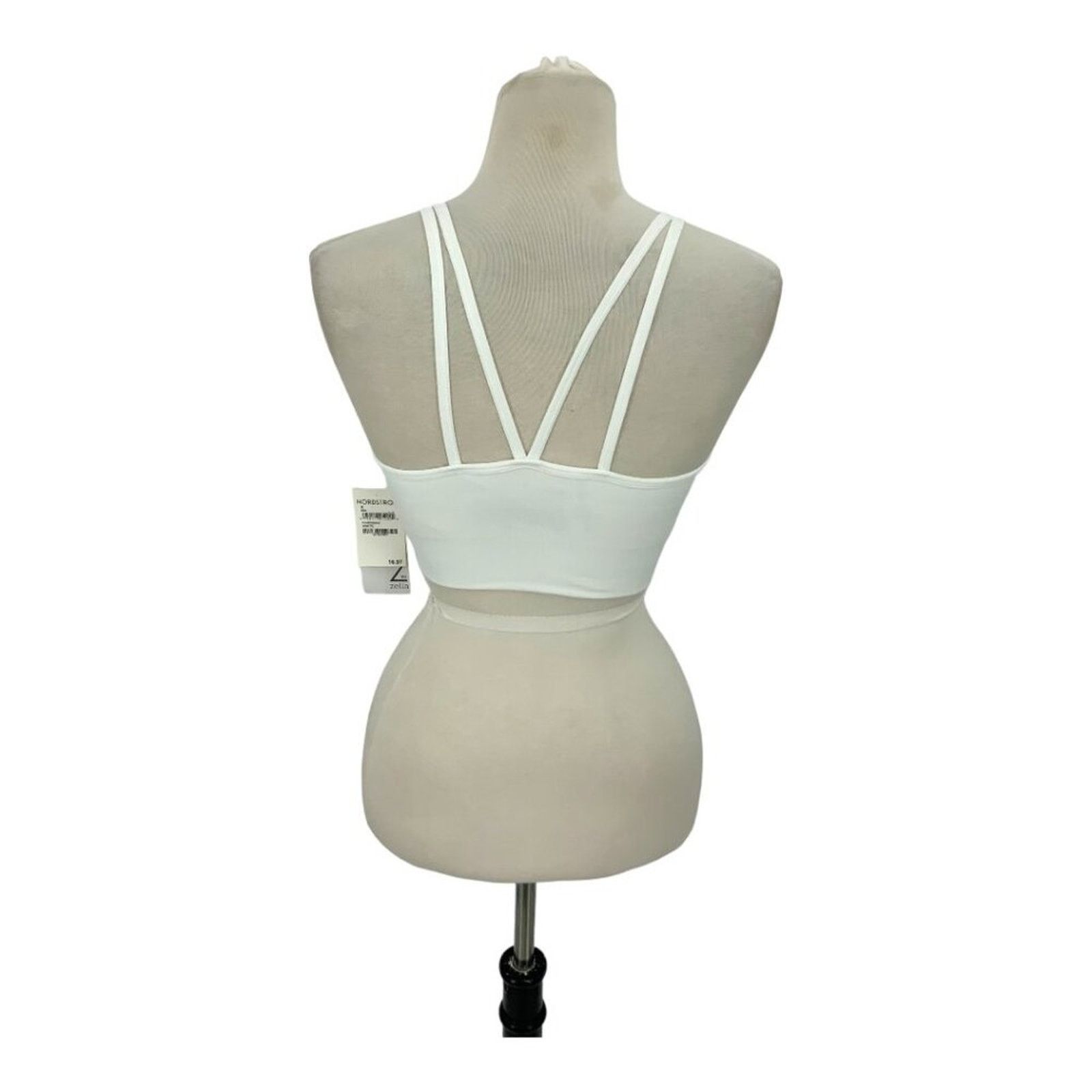 Other Z by Zella White Longline Sports Bra Medium NWT $17 MSRP Size M / US 6-8 / IT 42-44 - 5 Thumbnail