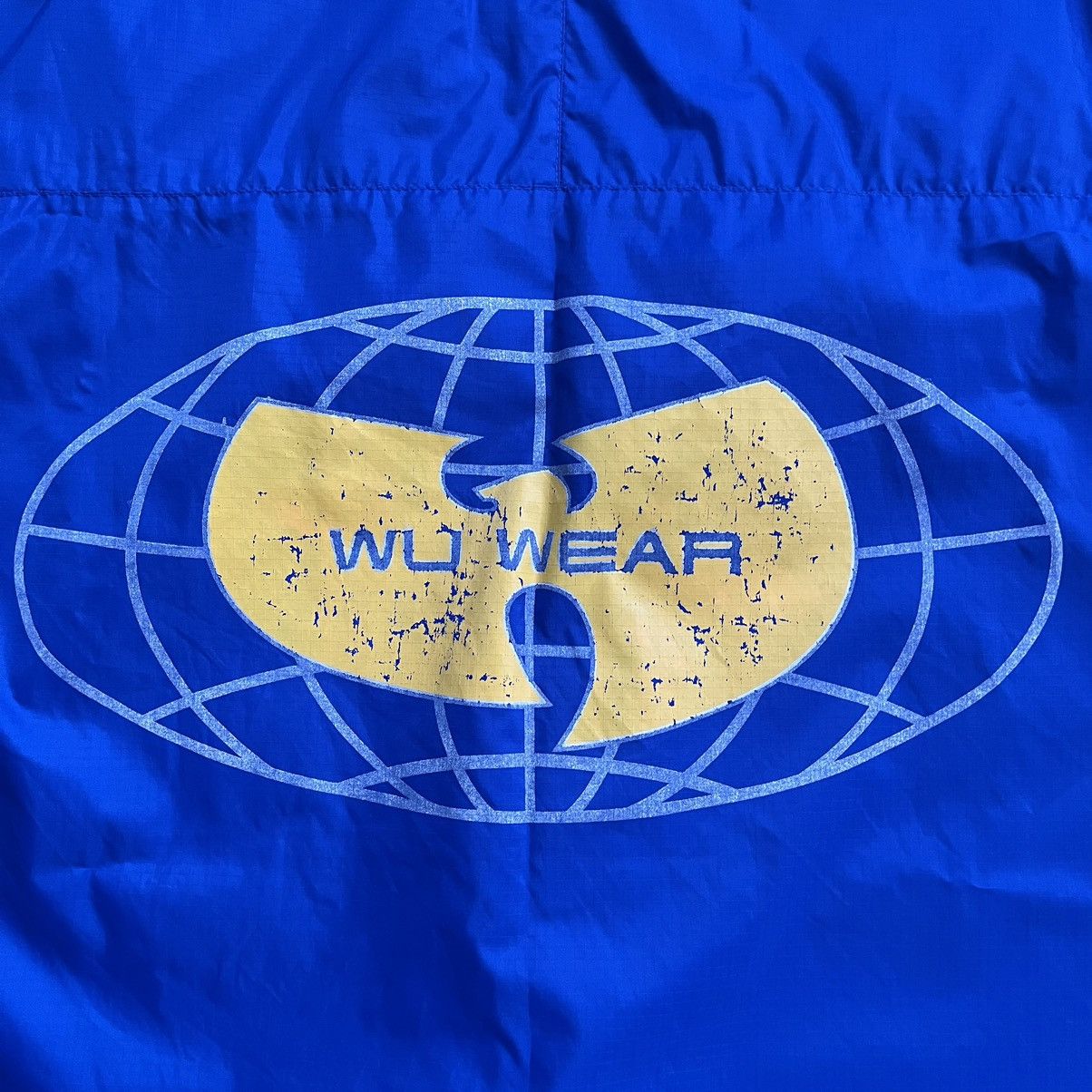 Wu-Tang Clan 🔴Wu-Wear Jacket Size XL Wu-Tang Blue Windbreaker Hoodie Rare Size US XL / EU 56 / 4 - 13 Thumbnail