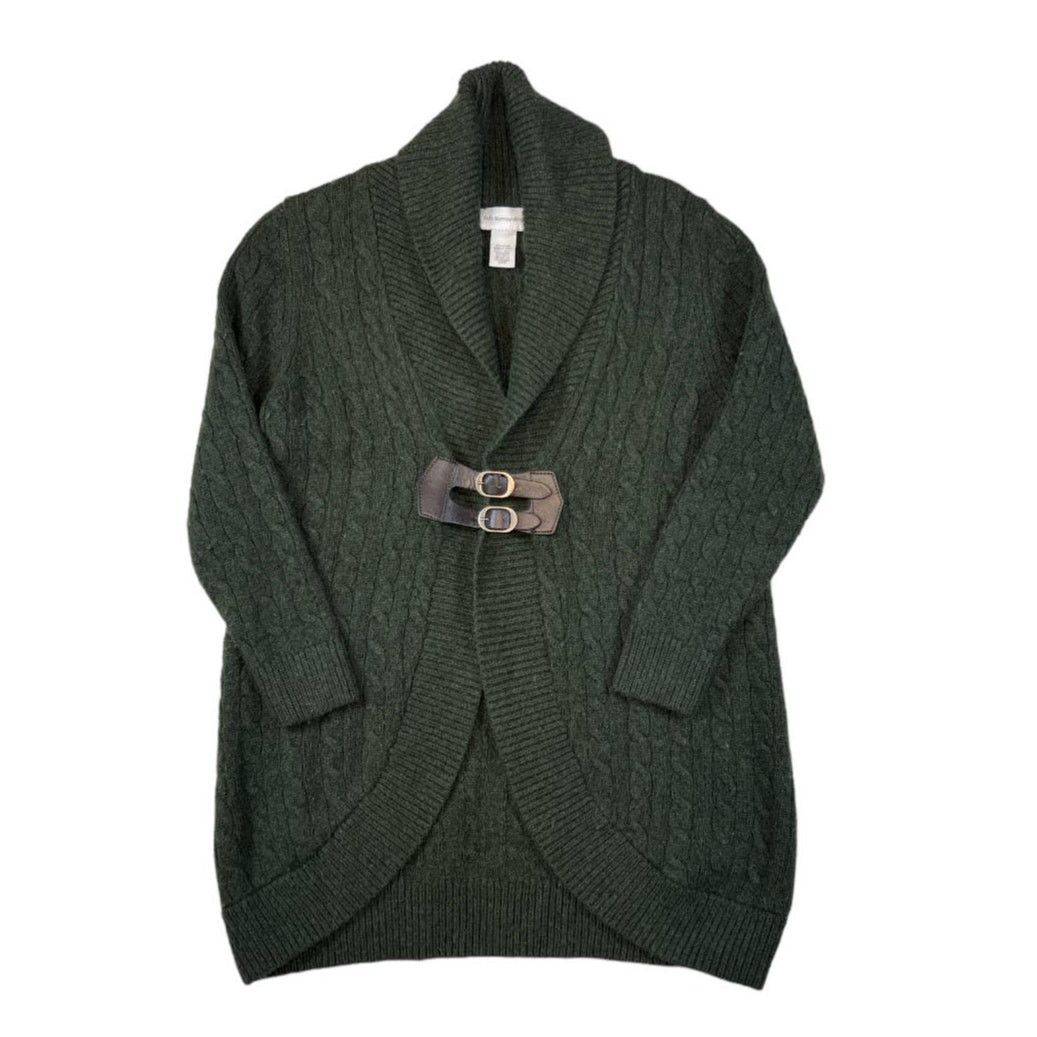 NBDN Nobrandedon Soft Surroundings Green Cardigan Sweater | Size L Size L / US 10 / IT 46 - 1 Thumbnail