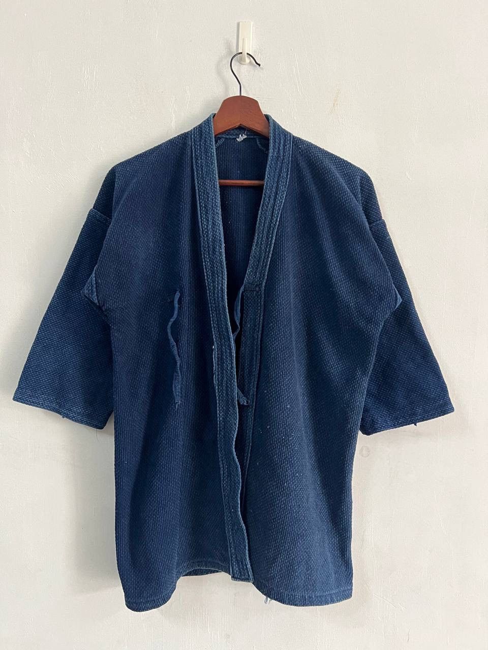 Indigo Vintage Dyed Kendo Uniform Japan Kimono Size US M / EU 48-50 / 2 - 2 Thumbnail