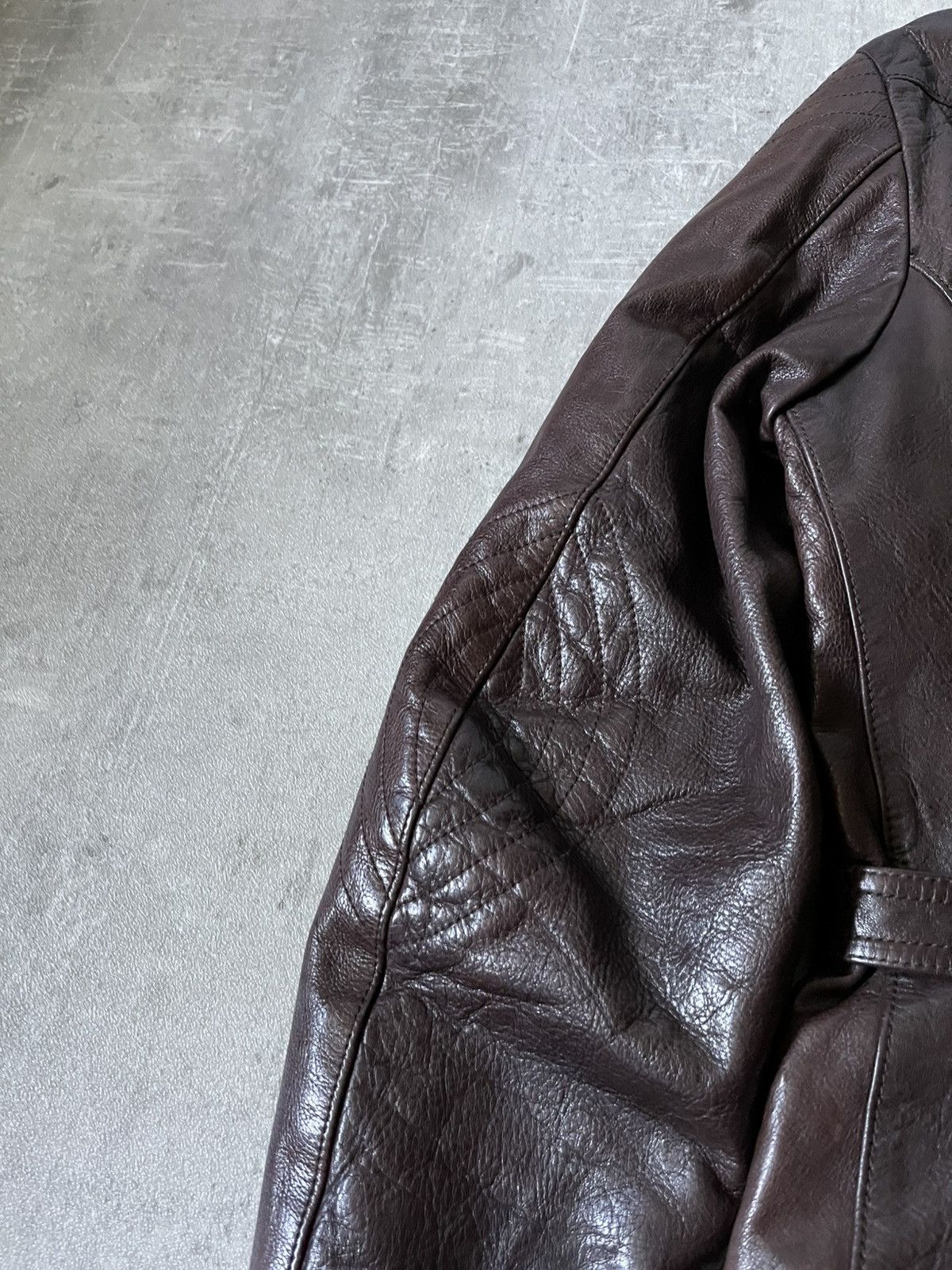 Jil Sander Jil Sander by Raf Simons brown leather jacket rare Size US M / EU 48-50 / 2 - 10 Thumbnail