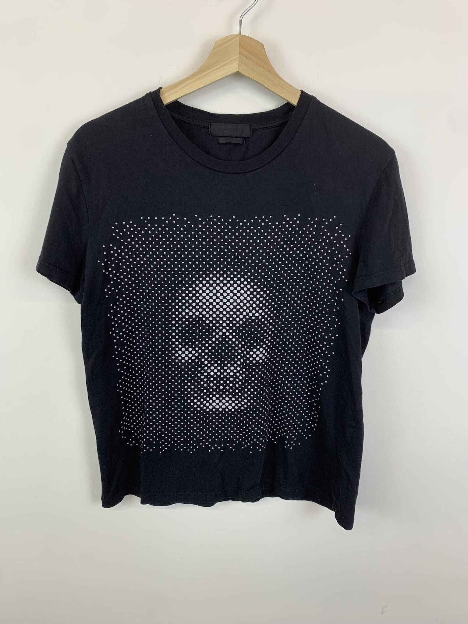 image of Alexander Mcqueen Skull Matrix Tee Shirt in Black, Men's (Size Small)