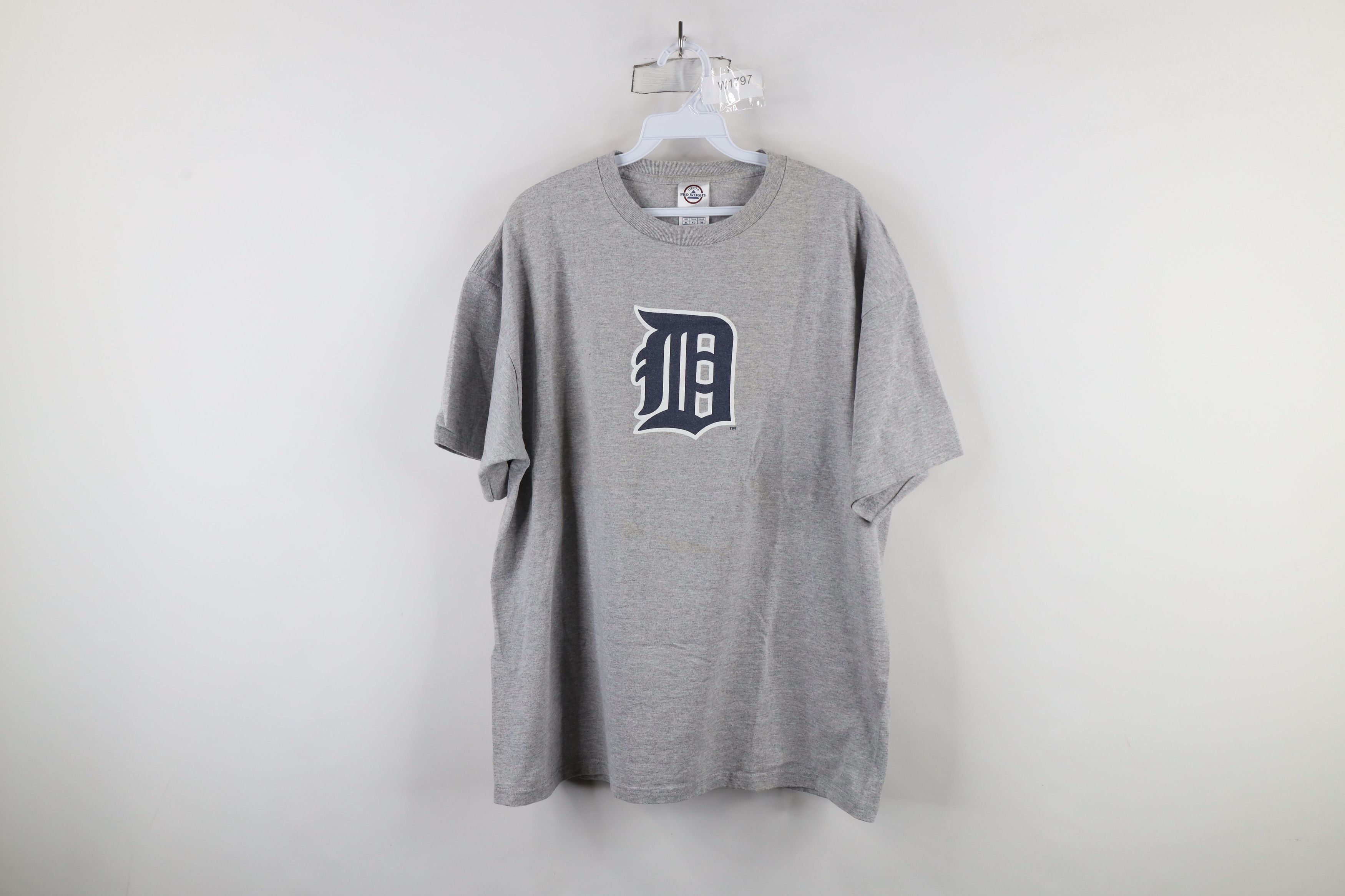 Vintage Vintage Old English D Detroit Tigers Baseball T-Shirt Gray Size US XL / EU 56 / 4 - 1 Thumbnail