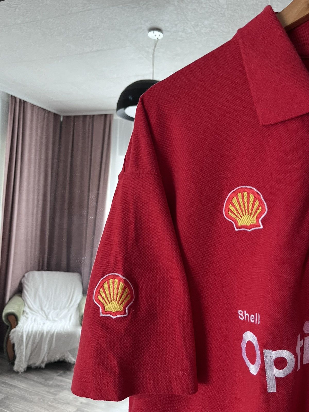 Dickies Vintage Dickies Ferrari Shell Red Polo Button Up Racing Size US XL / EU 56 / 4 - 3 Thumbnail