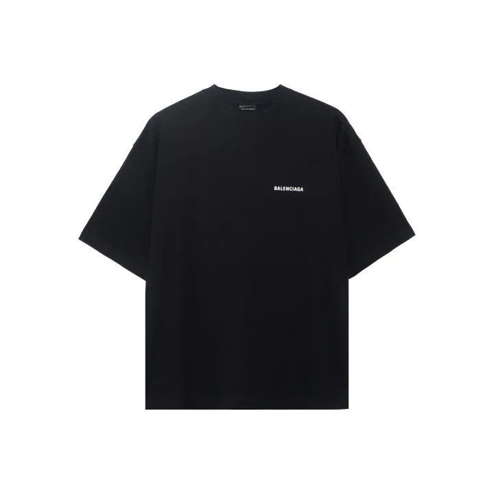 Balenciaga Balenciaga Balenciaga Black Logo Short Sleeve TShirt -2507 Size US S / EU 44-46 / 1 - 1 Thumbnail
