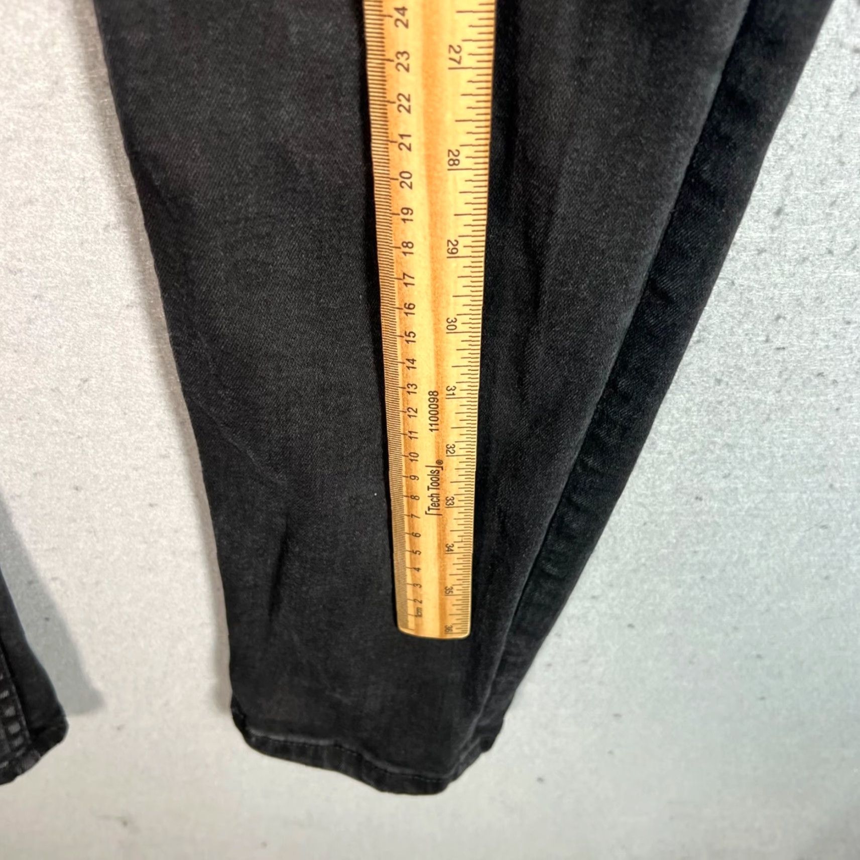 Mango VINTAGE MNG Black Skinny Jeans Womens Size 34 Dark Wash Denim Size 24" / US 00 / IT 34 - 7 Thumbnail