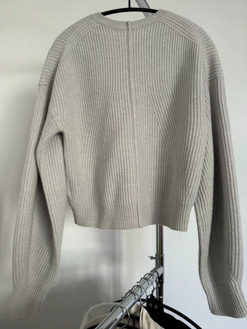 Helmut Lang HELMUT LANG Tapered shoulder design rib knit sweater Size S / US 4 / IT 40 - 5 Thumbnail