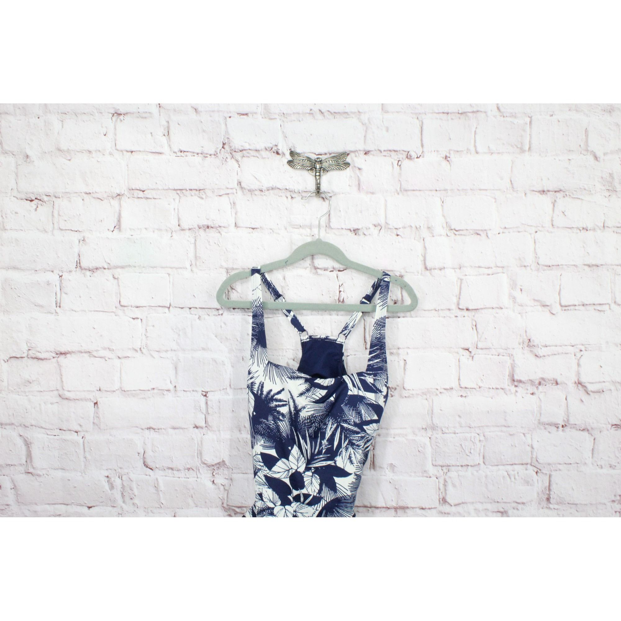 L.L. Bean × Swims LL Bean Women's New Currents Swimwear Squareneck Tanksuit Size M / US 6-8 / IT 42-44 - 2 Thumbnail